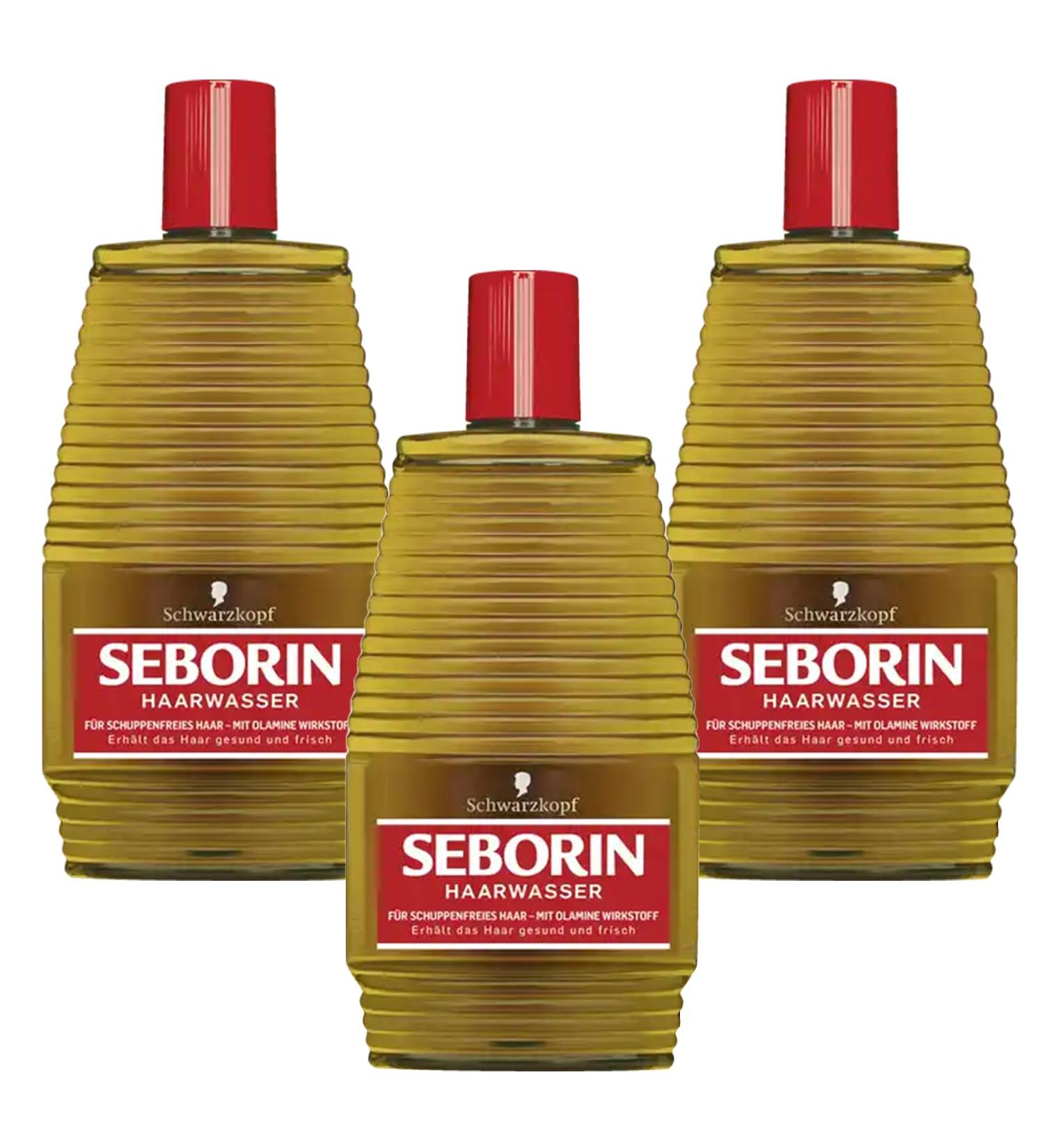 3x Schwarzkopf Seborin hair tonic for dry scalp & anti-dandruff 400ml each