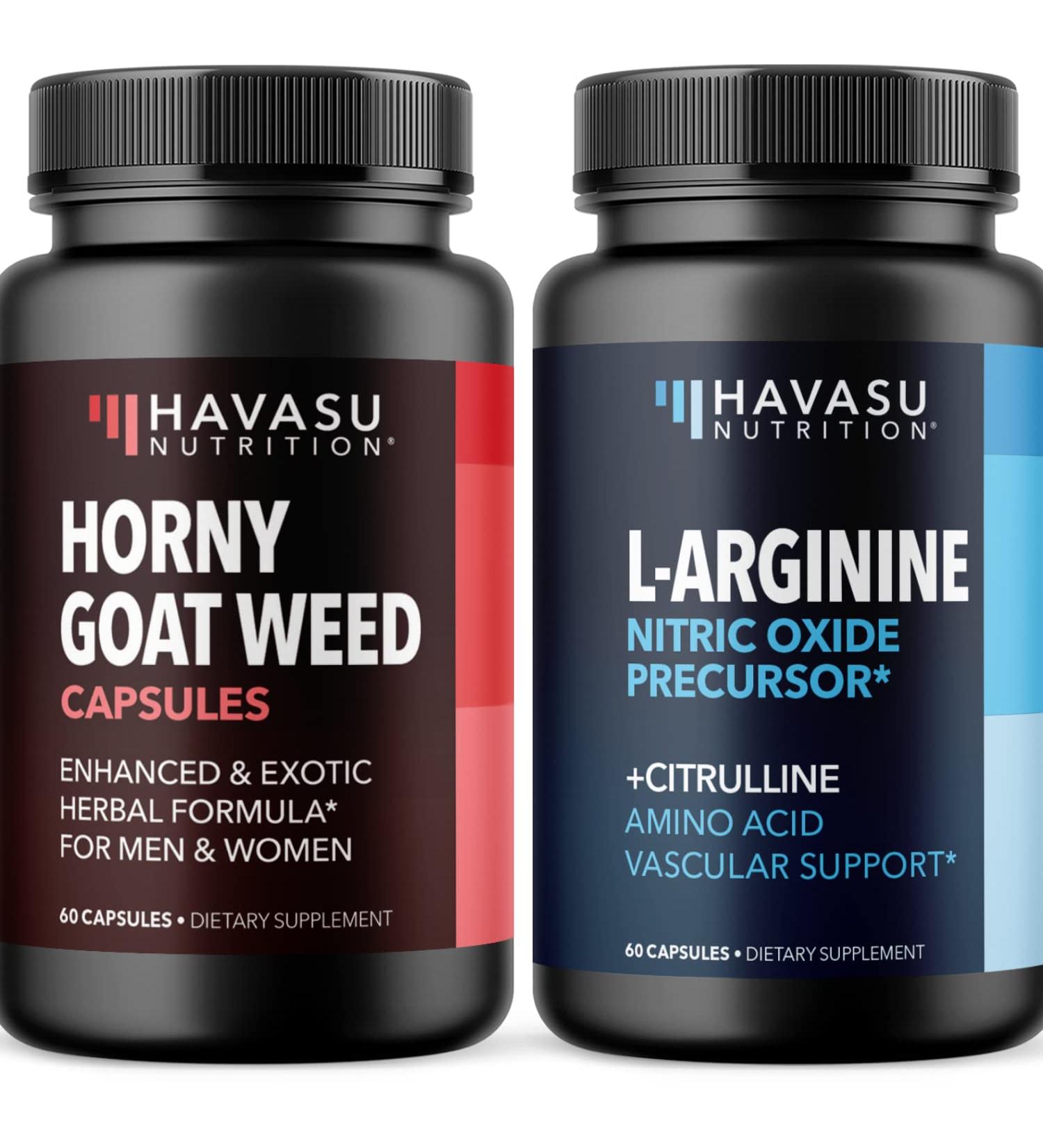 Male Enhancing Bundle: L-Arginine & Horny Goat Weed for Performance & Endurance Support - Buy Online on GoSupps.com