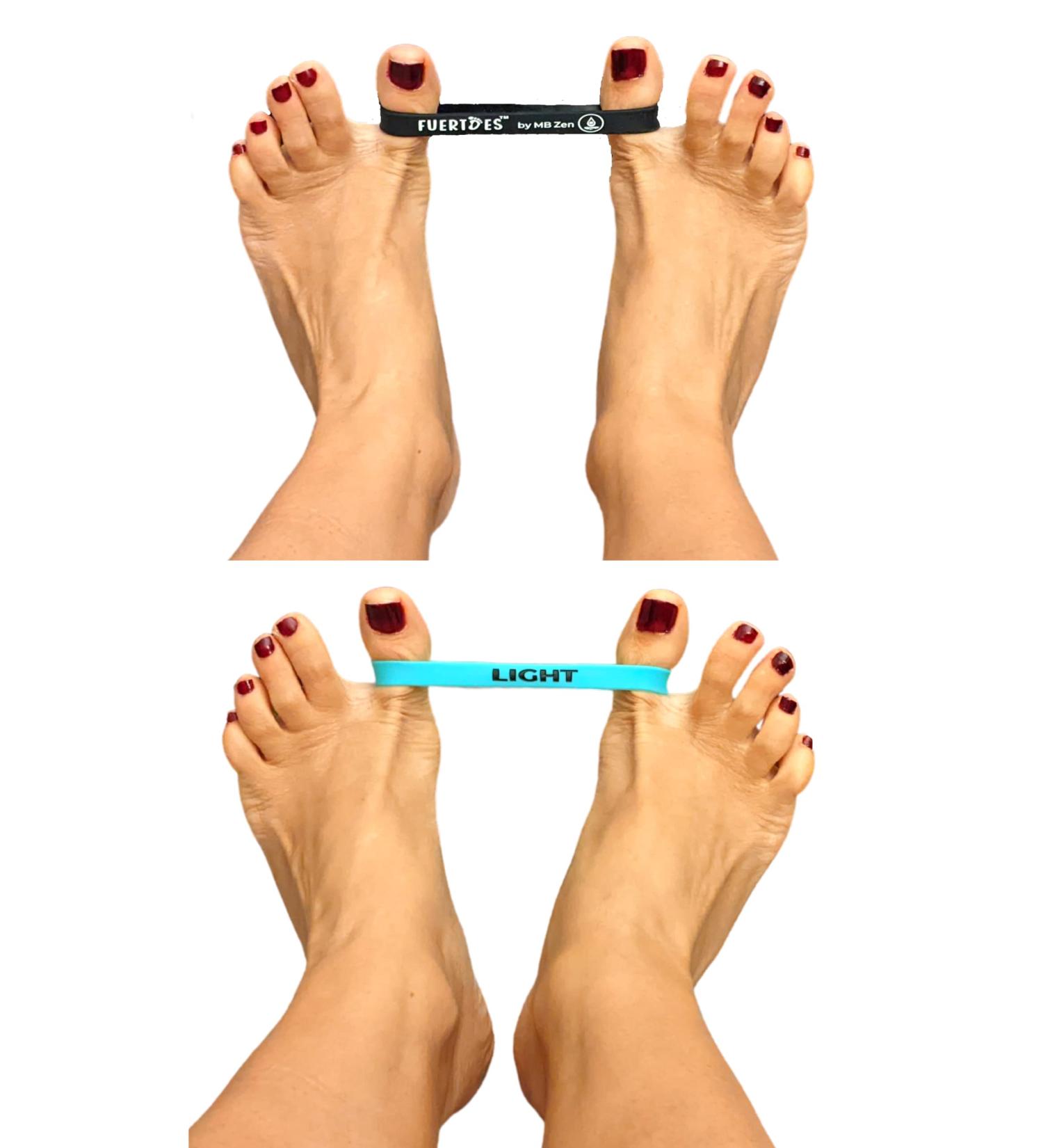 Fuertoes Hallux Valgus Resistance Bands - Set of 2 for Toe Strength & Alignment Correction - Buy Online on GoSupps.com