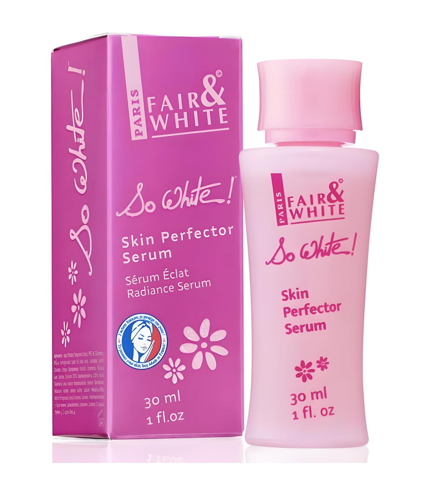 Fair and White So White Skin Brightening Serum 30ml | Face Elbows Knees Feet | Kojic Acid & Castor Oil - International Shipping - Buy Online on GoSupps.com