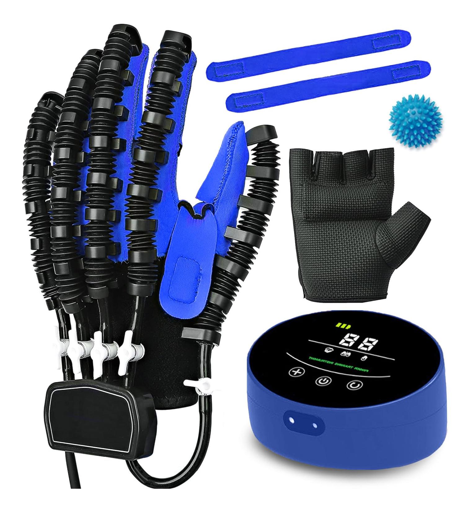 Rehabilitation Robot Gloves for Stroke Hemiplegia Patients Equipment for Hand Pain Relief Therapy Hand Exerciser Aids Robotic Glove(Size:Left Hand XL Color:Blue) Left Hand XL Blue - Buy Online on GoSupps.com