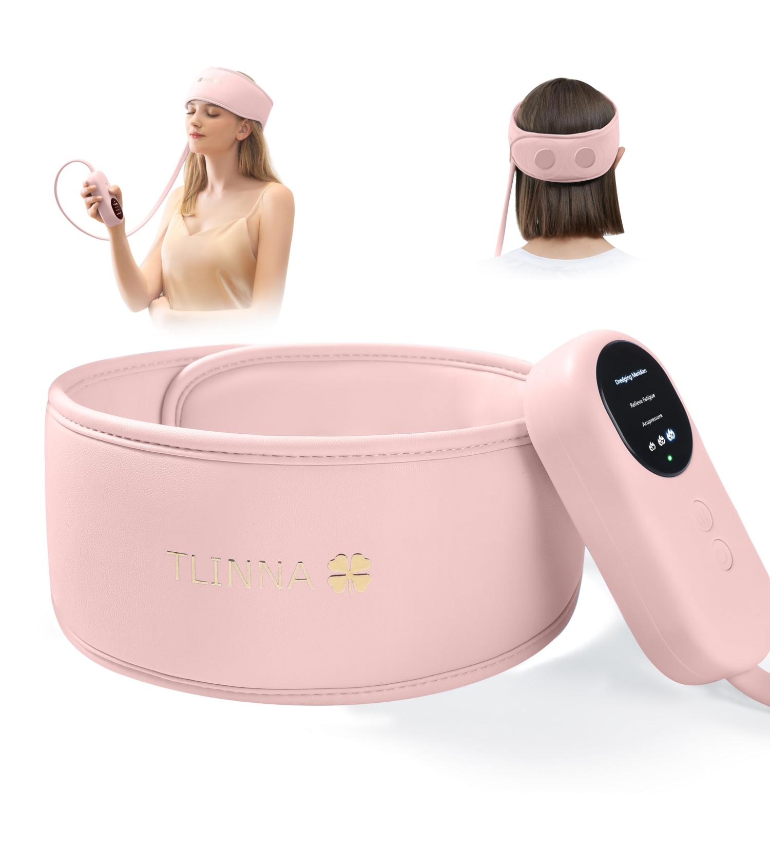 Buy Head Massager - Scalp Relief for Headaches Stress & Fatigue | Hot Compress & Airbag Kneading | Large Pink - Buy Online on GoSupps.com
