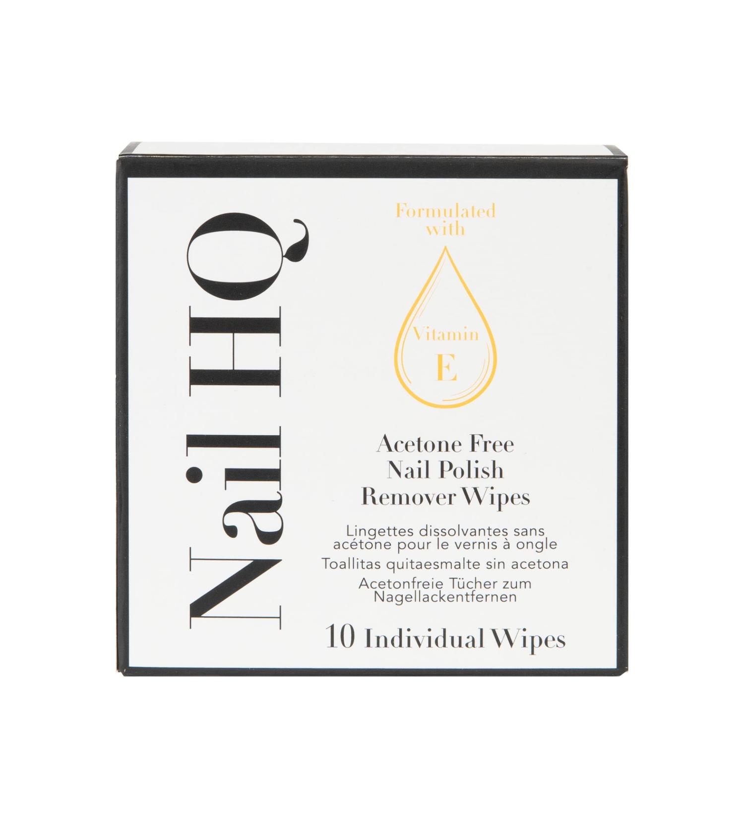 Nail HQ Acetone Free Nail Polish Remover Wipes - Buy Online on GoSupps.com