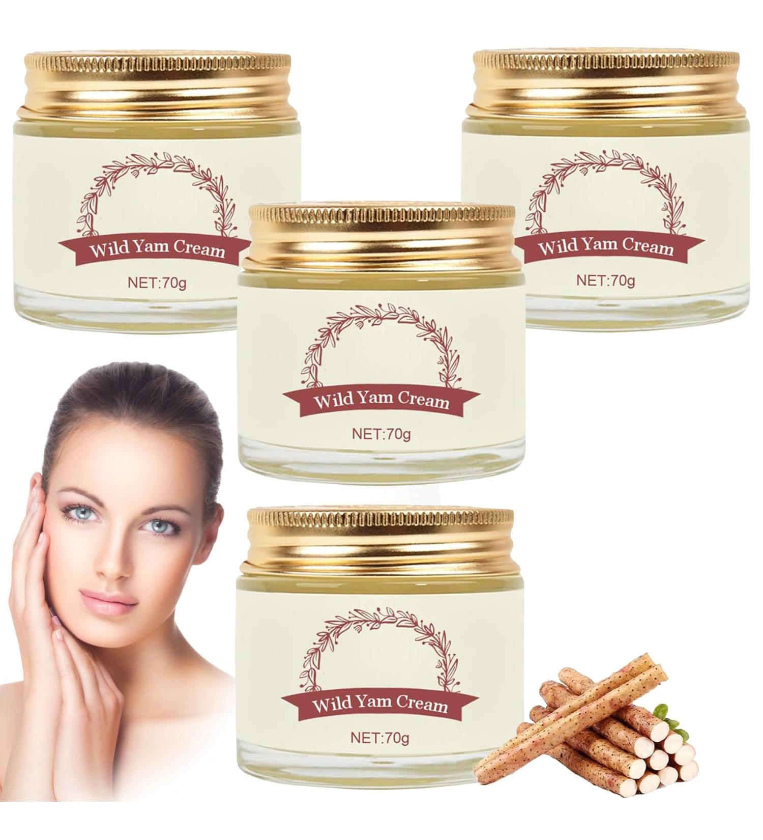 Wild Yam Cream for Menopause | Organic Hormone Balance & Natural Estrogen Relief | 4 Pack of 70g | Non-Greasy Formula - Buy Online on GoSupps.com