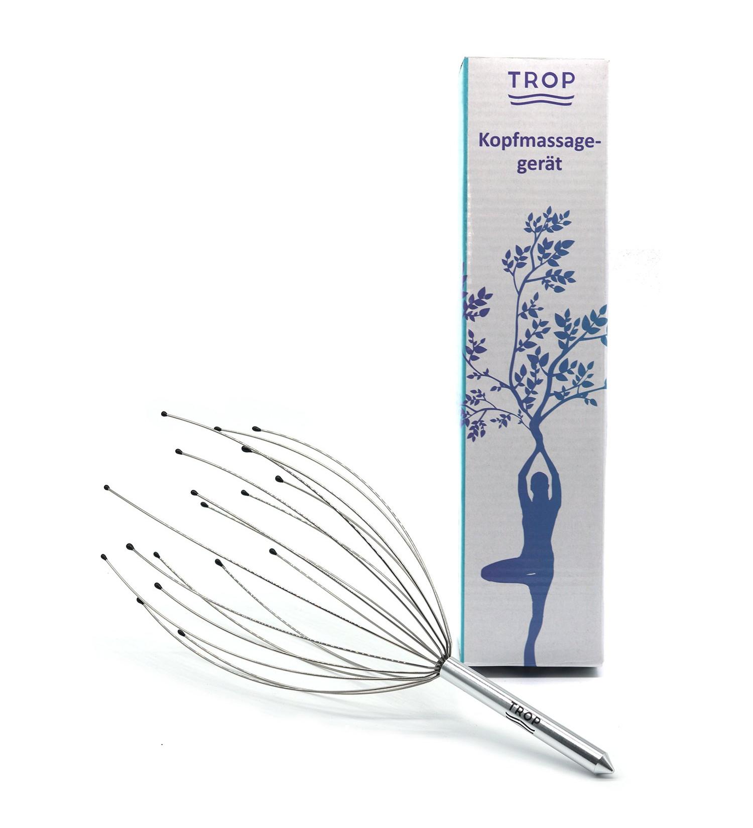 TROP Head Massager | 18 Finger Spider Head Scratcher & Wellness Gripper for Ultimate Relaxation - Buy Online on GoSupps.com