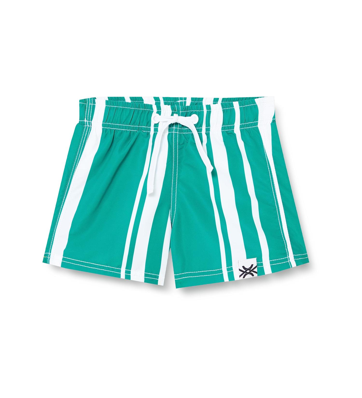 Shop United Colors of Benetton Boys Boardshorts - L Verde A Righe Bianche 73L | International Shipping Available - Buy Online on GoSupps.com