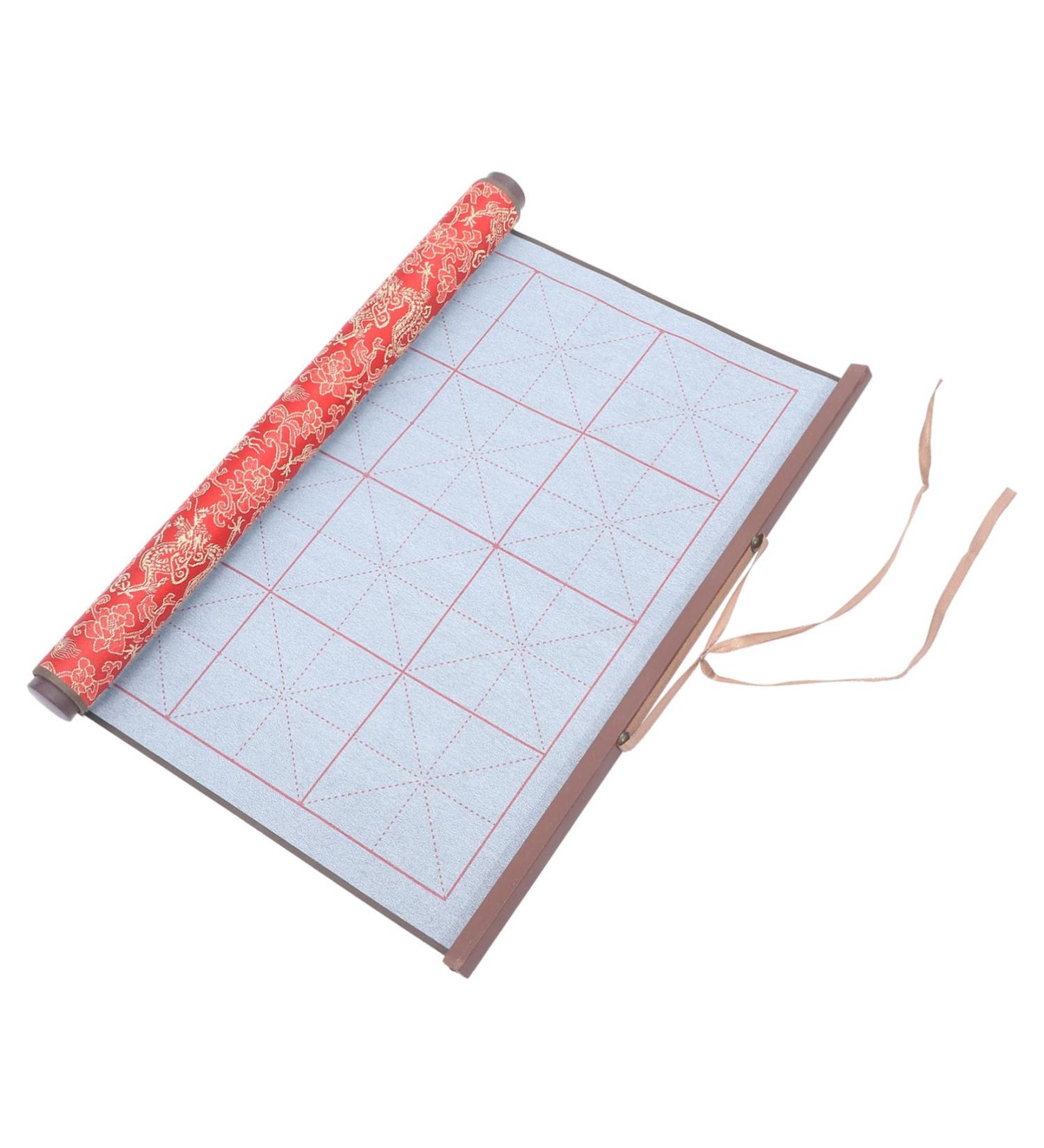 VILLCASE Brush Calligraphy Practice Writing Cloth Daily Use Calligraphy Cloth Material Imitation Xuan Red 75.00X38.00X0.10CM - Buy Online on GoSupps.com