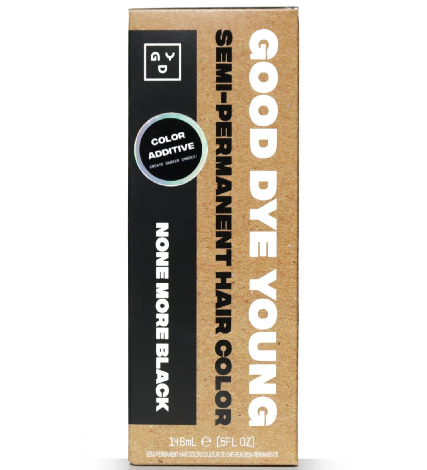 Good Dye Young None More Black Semi-Permanent Hair Dye Additive - 5 oz | Shop Internationally for Vibrant Color - Buy Online on GoSupps.com