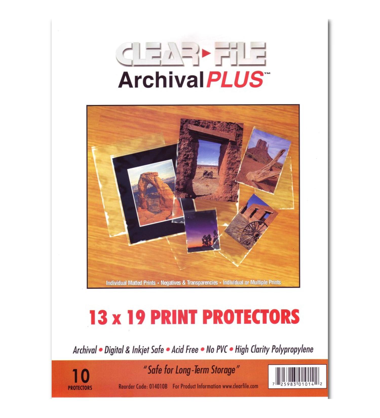 Archival Plus Print Bags 13X19 Pkg 10