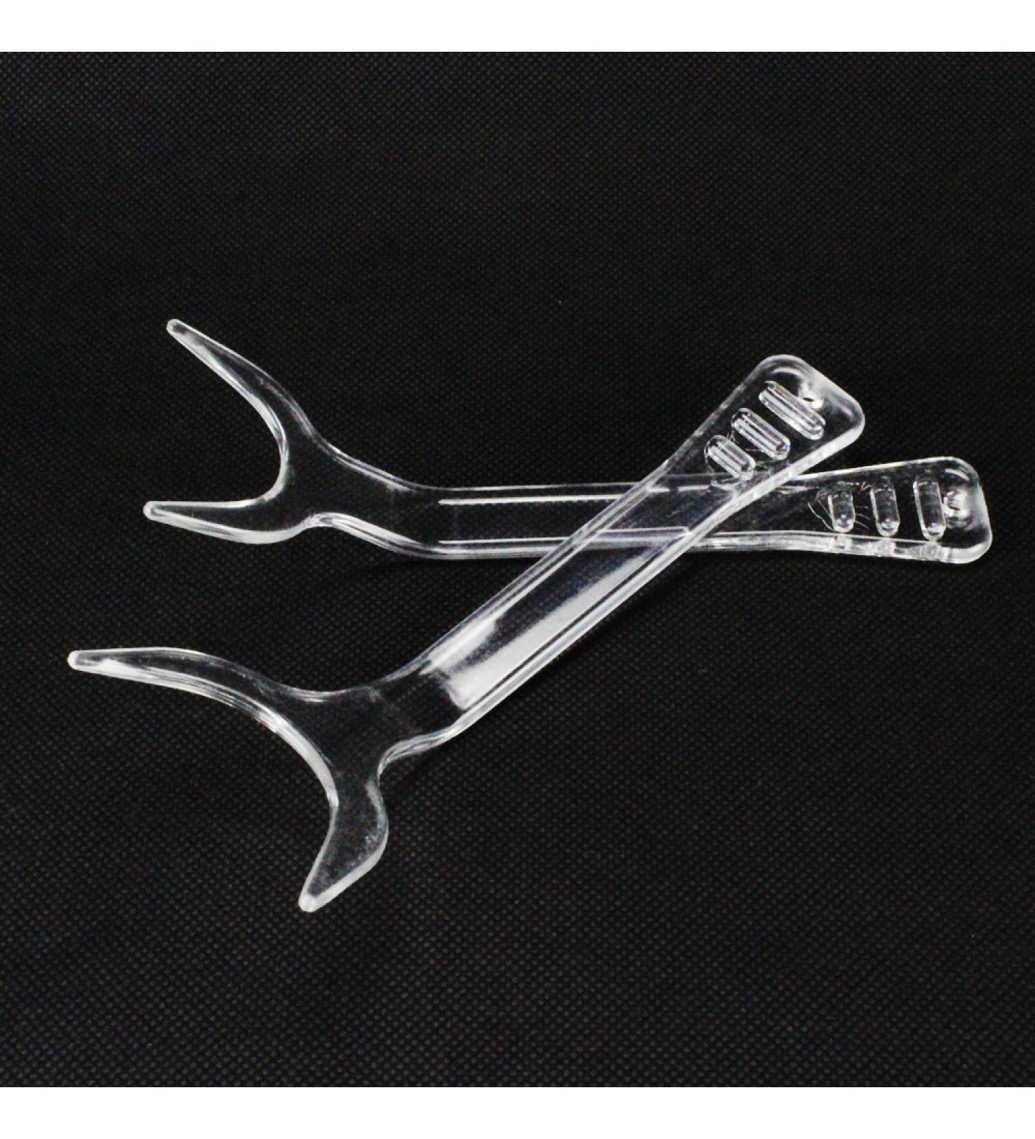 2 Dental Orthodontic Clear Teeth Intraoral Occlusal Photos Mouth Lip Retractor Photography Opener Large + Small Size 2 Piece Assortment