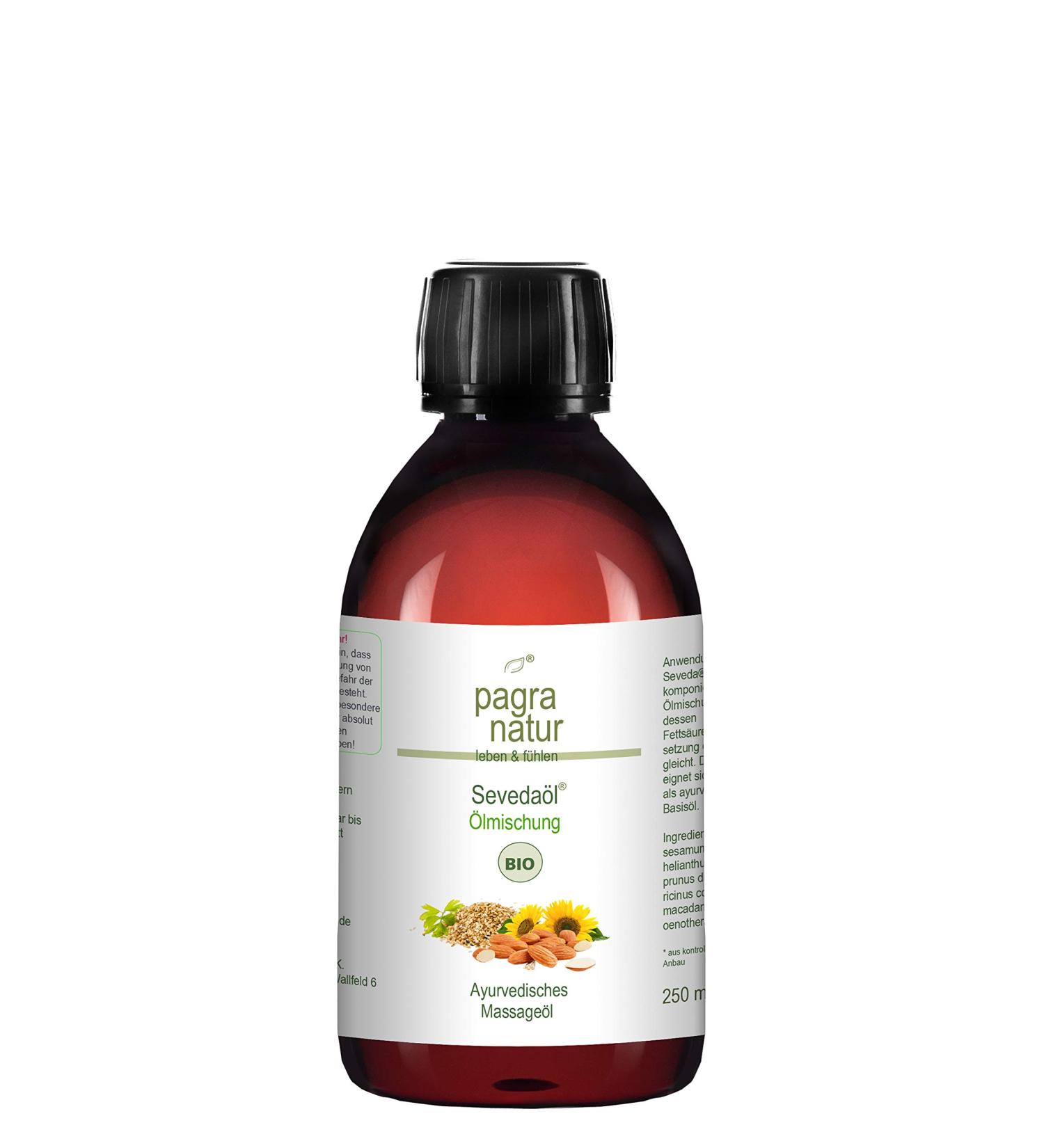 Seveda Organic Massage Oil - Pagra Natur | 250ml Special Oil Blend for Relaxation & Wellness - International Shipping Available - Buy Online on GoSupps.com