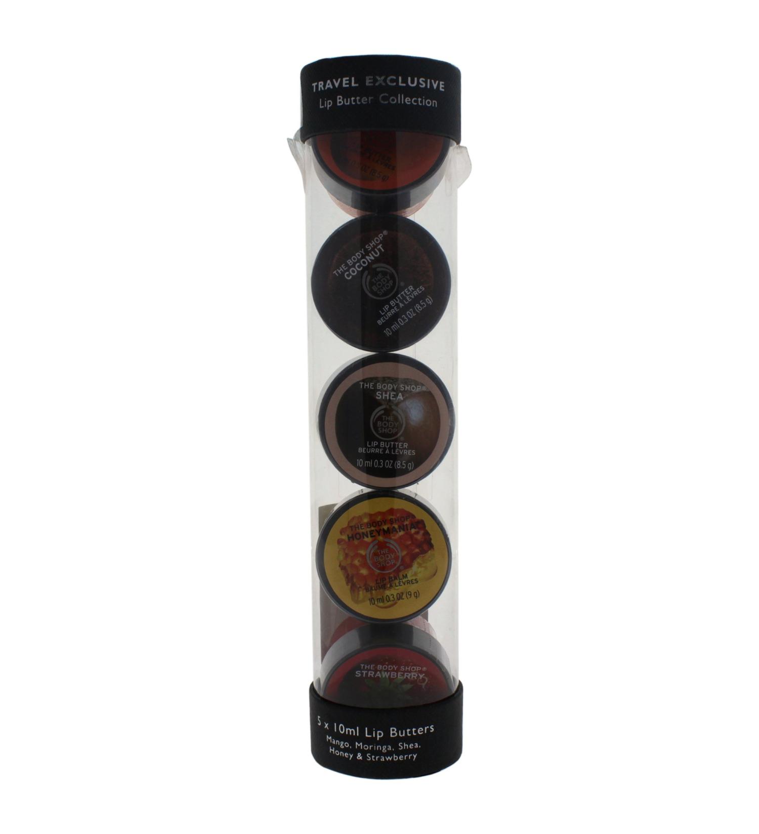 Set-lip Balm Collection: Mango + Coconut + Shea + Honeymania + Strawberry -5x30ml/1oz
