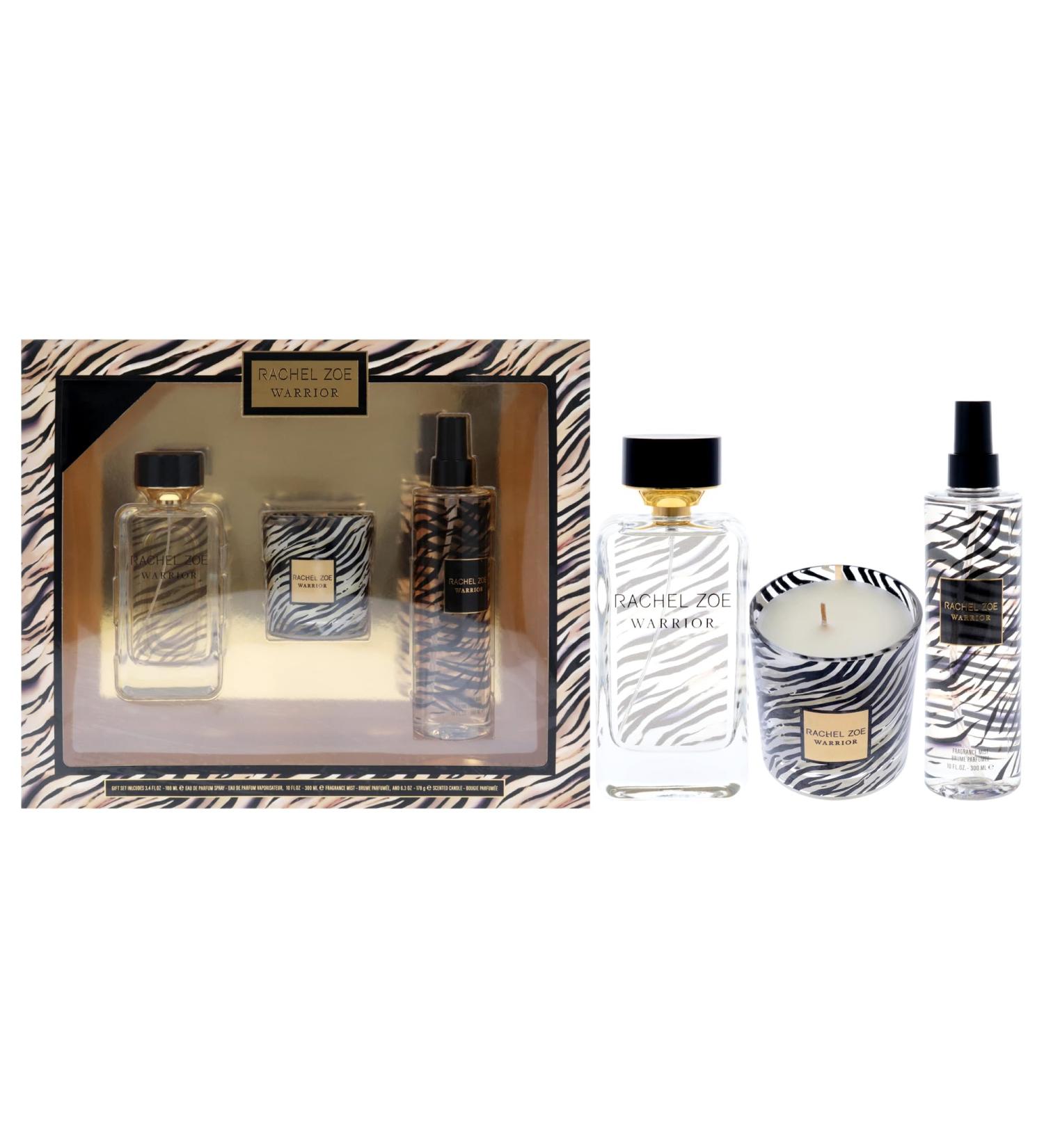 Rachel Zoe Warrior for Women - 3 Pc 3.4oz EDP Spray 10oz Fragrance Mist 6.3oz Candle - Buy Online on GoSupps.com