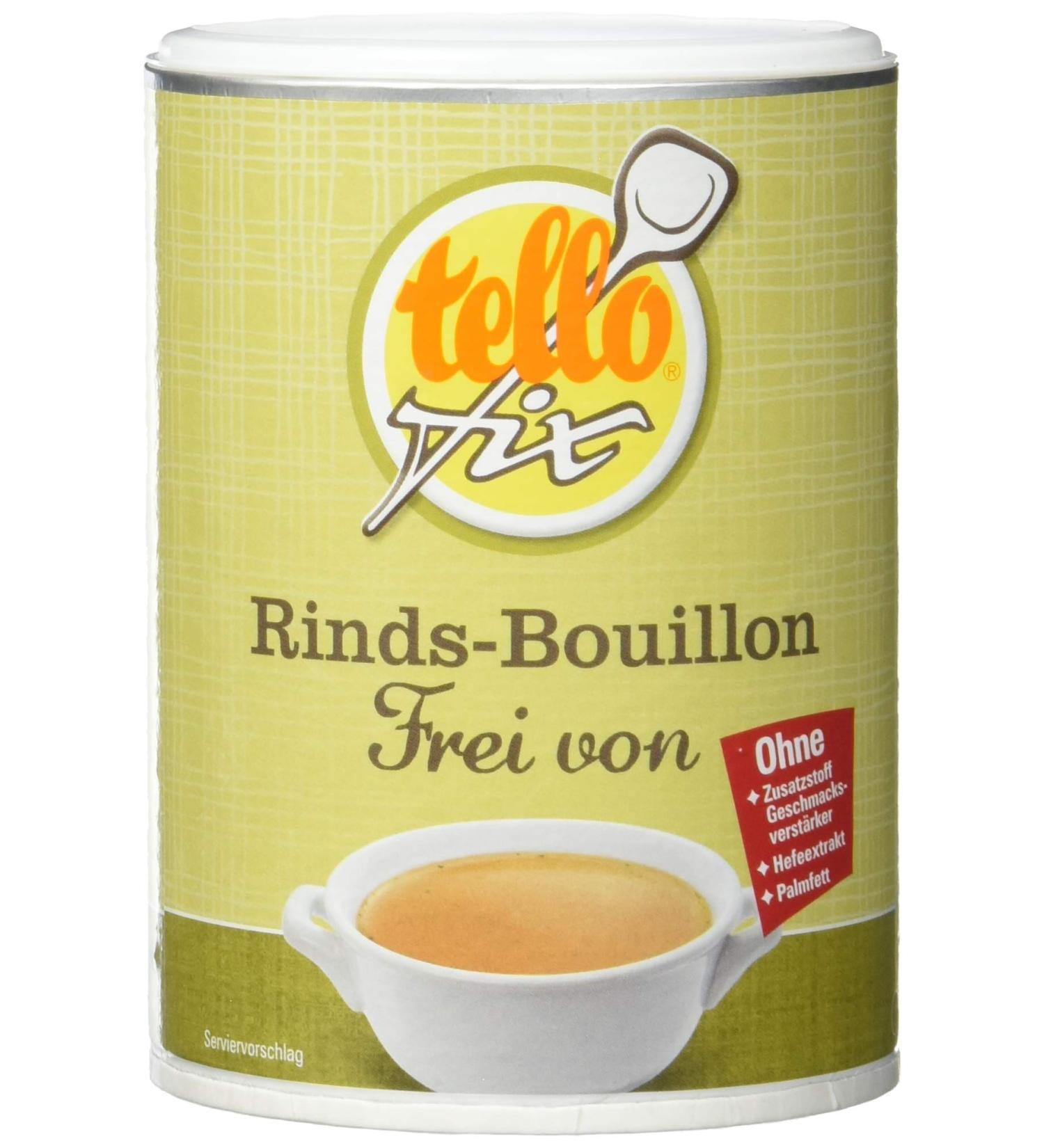 Tellofix Beef Bouillon (242g) - All-Natural Gluten-Free Perfect for International Shipping - Buy Online on GoSupps.com