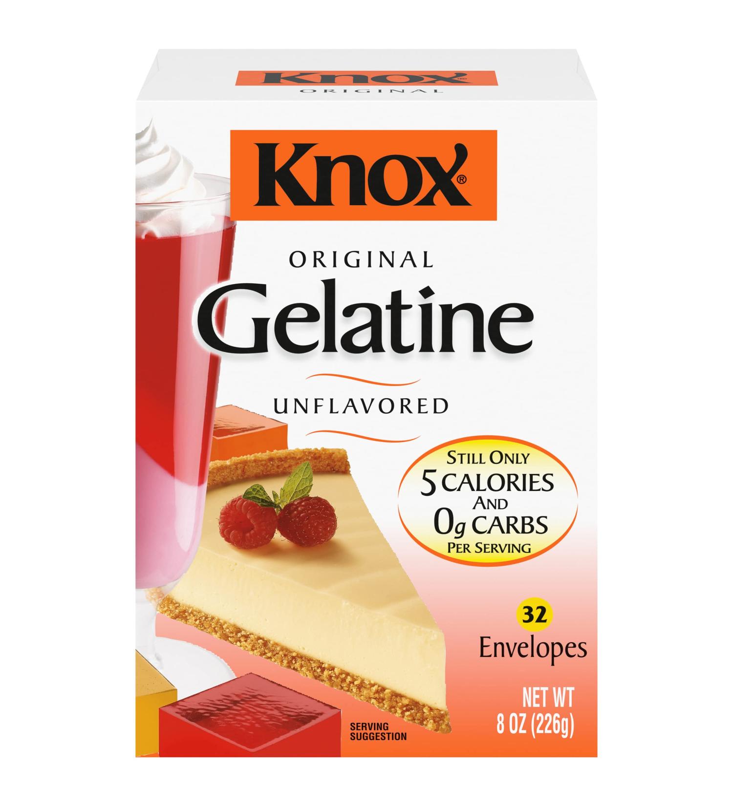 Knox Original Unflavored Gelatin - 32 ct Packets | High-Quality Gelatin Mix - Buy Online on GoSupps.com
