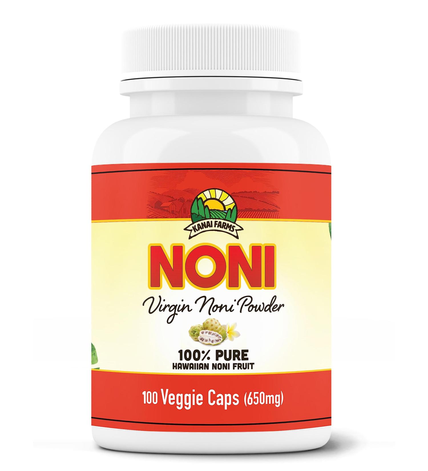 Kanai Farms Virgin Noni Powder - 100% Pure Noni Powder Capsules Certified Organic - Buy Online on GoSupps.com