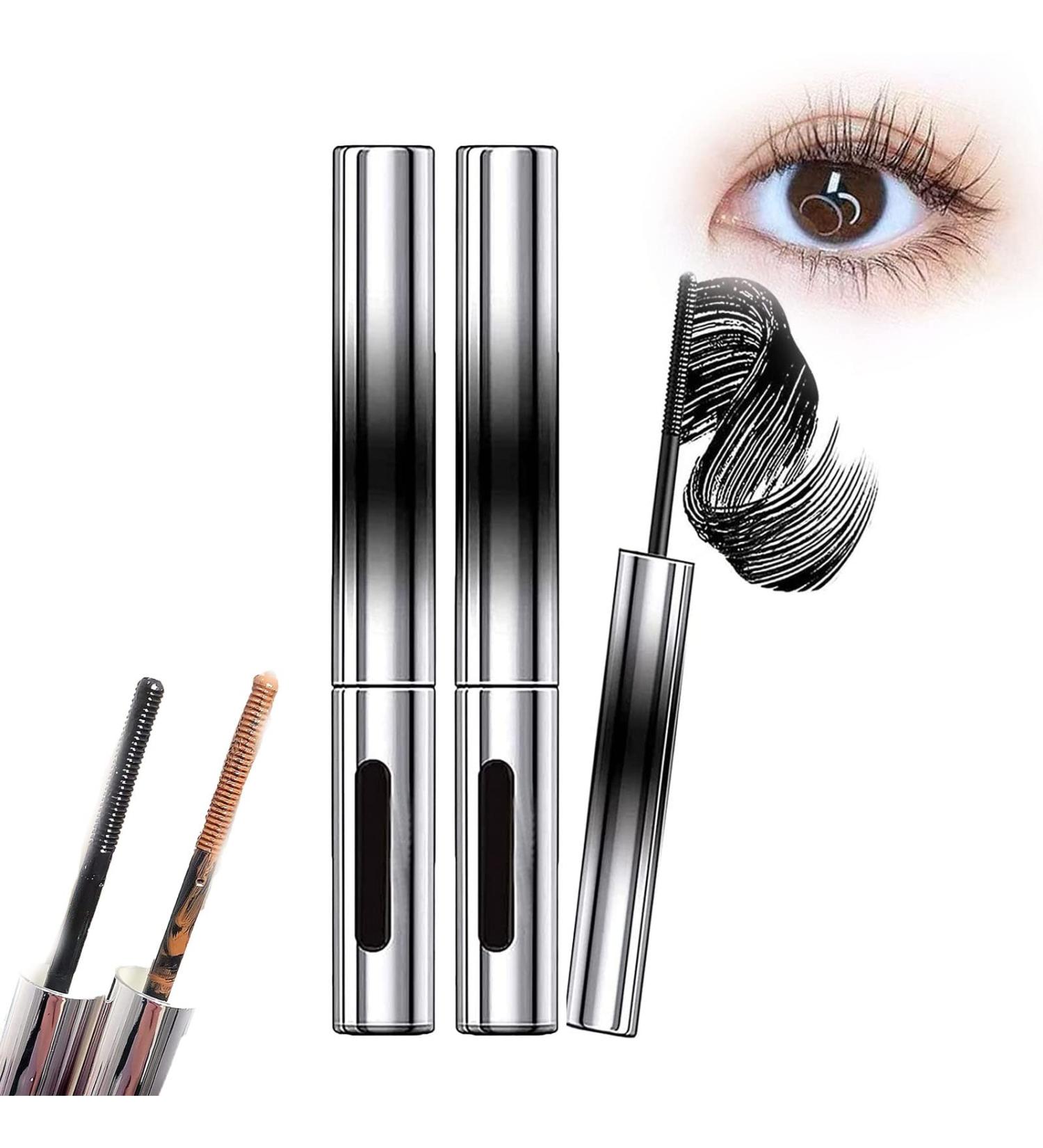 Metal Mascara Bristleless Long Lasting Extensions - Flatter Peach, Washable, Extra Slim & Waterproof (Black*2) - [Brand Name] - Buy Online on GoSupps.com