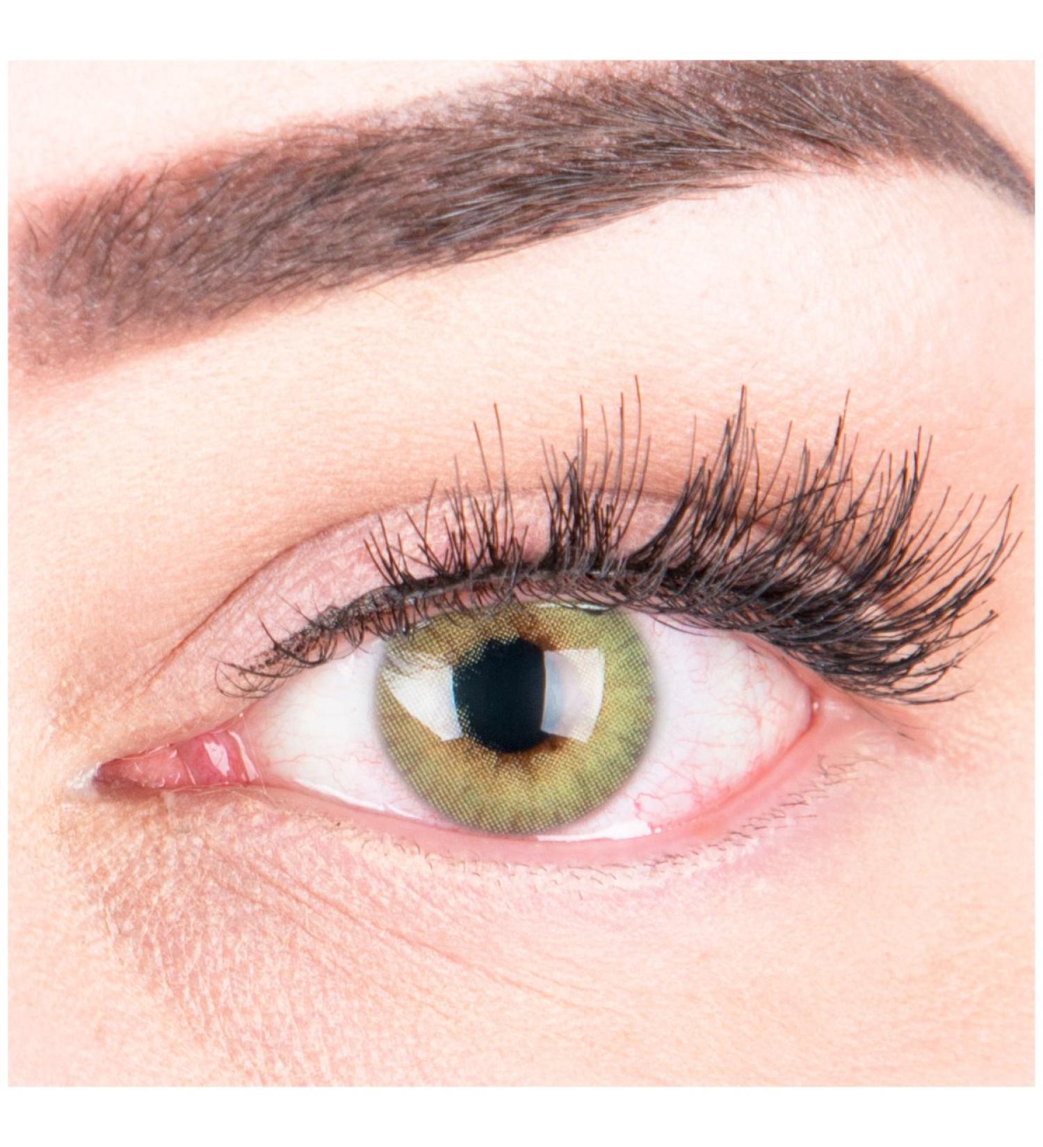 Buy Very Covering Natural Green Contact Lenses | Silicone Comfort | Glamlens - DIA 14.00 -4.50 Diopters - 1 Pair with Container - Buy Online on GoSupps.com