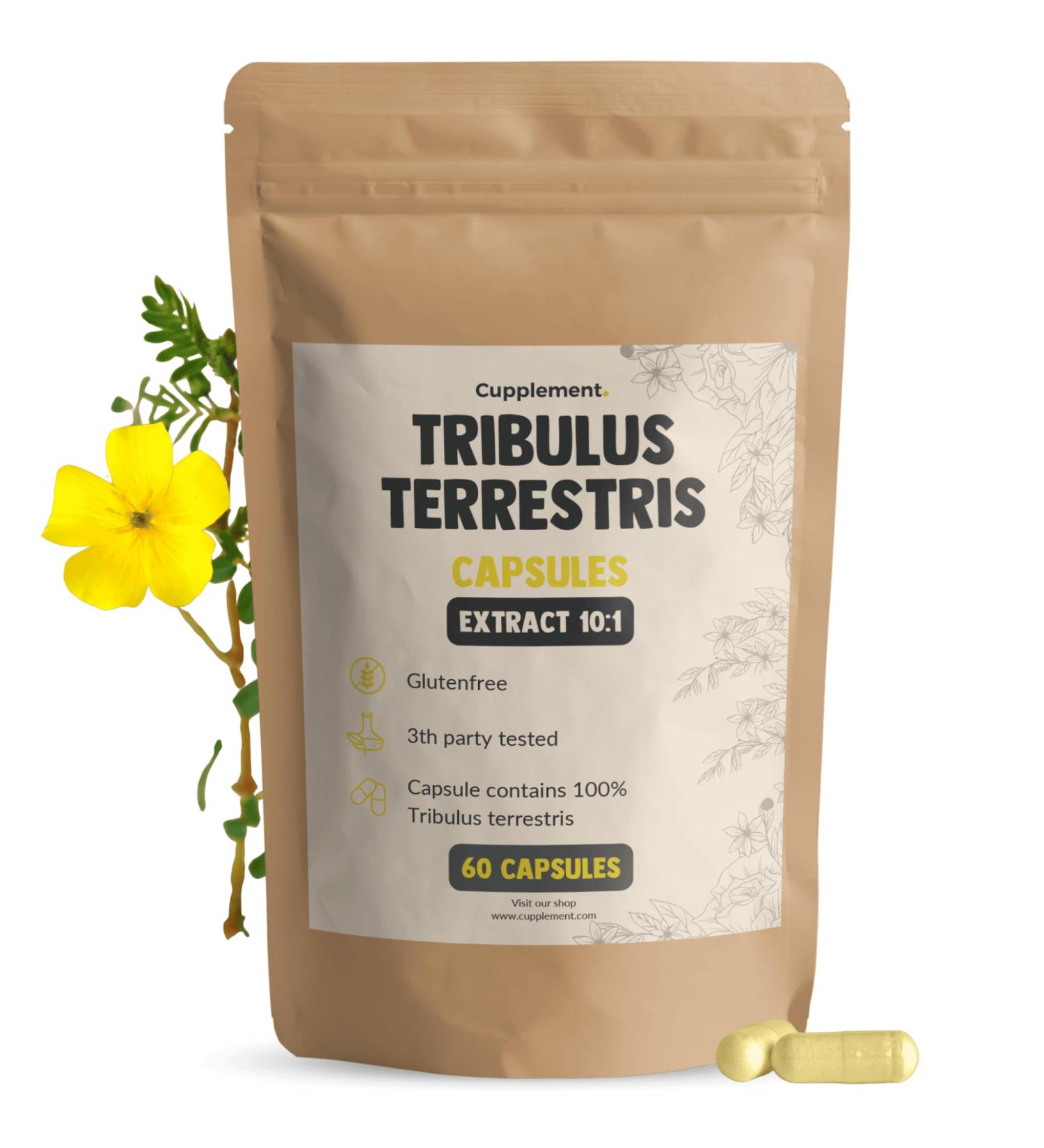 Tribulus Terrestris 60 g lules Extrait 10:1 500 MG par g lule - Libido - Masse musculaire - Sang - Coeur - Gencives - Peau - Vitamines - Min raux - Vegan - Suppl ment - Superfood - Buy Online on GoSupps.com