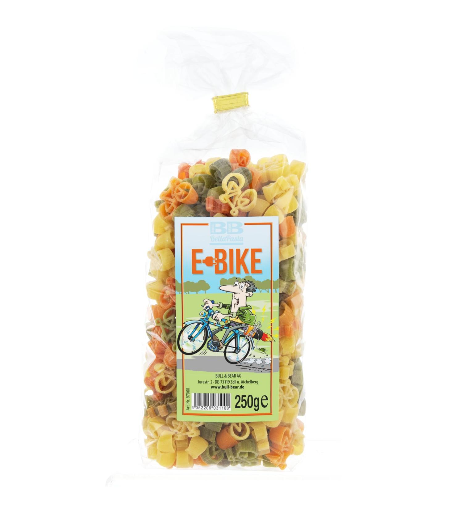 Bull & Bear Bunte e-Bike Pasta 250g | Handmade Durum Wheat Noodles | Unique Gift from Germany - Buy Online on GoSupps.com