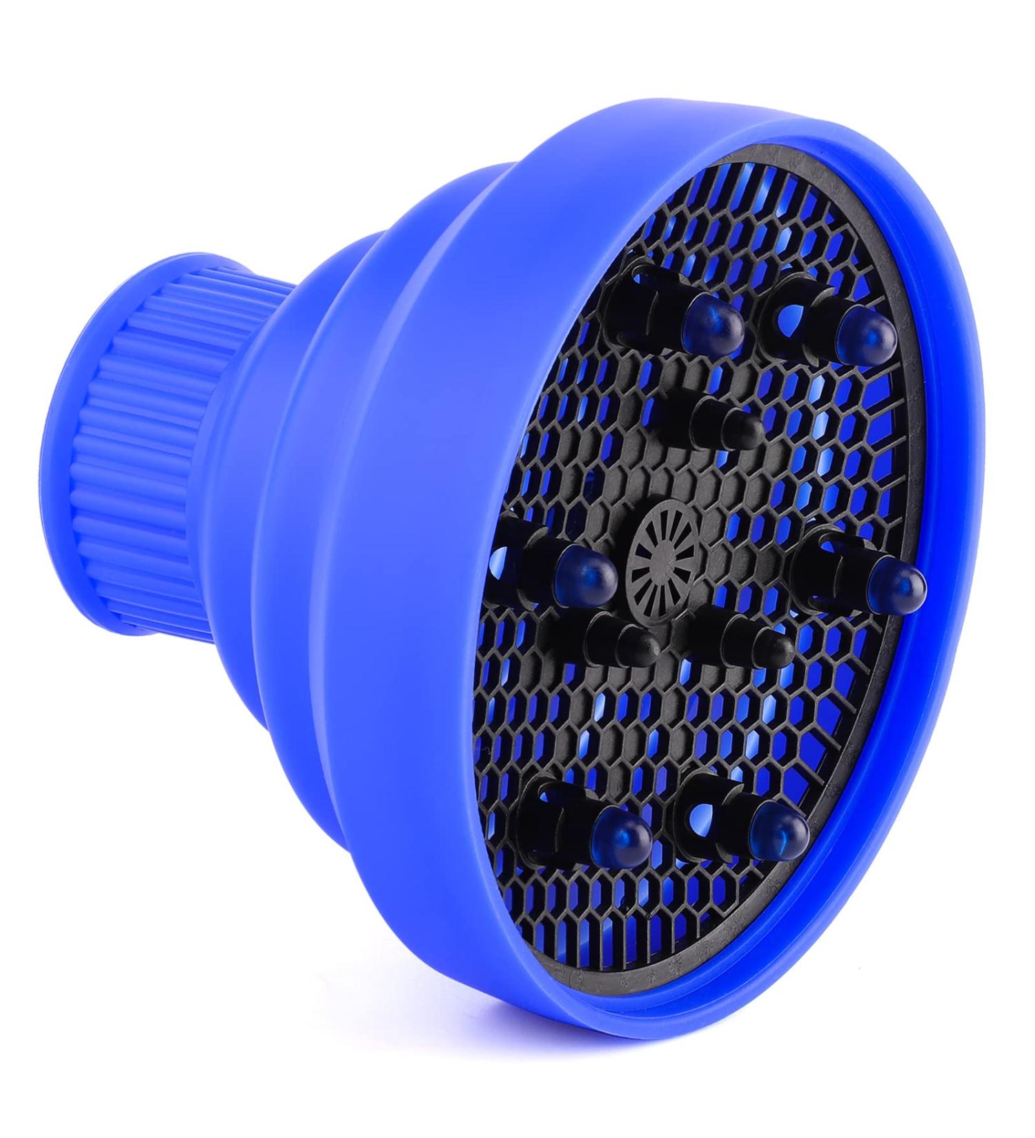 Travel Hair Dryer Diffuser - Sailor-Like Styling Attachment (1.54-1.69 inches) - Professional Blue Diffuser for Perfect Curls on the Go - Buy Online on GoSupps.com
