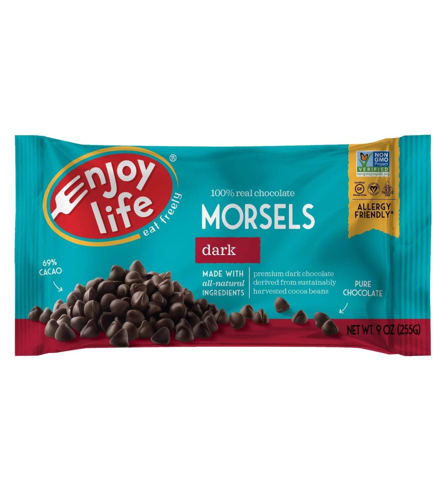Enjoy Life Foods Regular Size Morsels Dark Chocolate 9 oz (255 g)