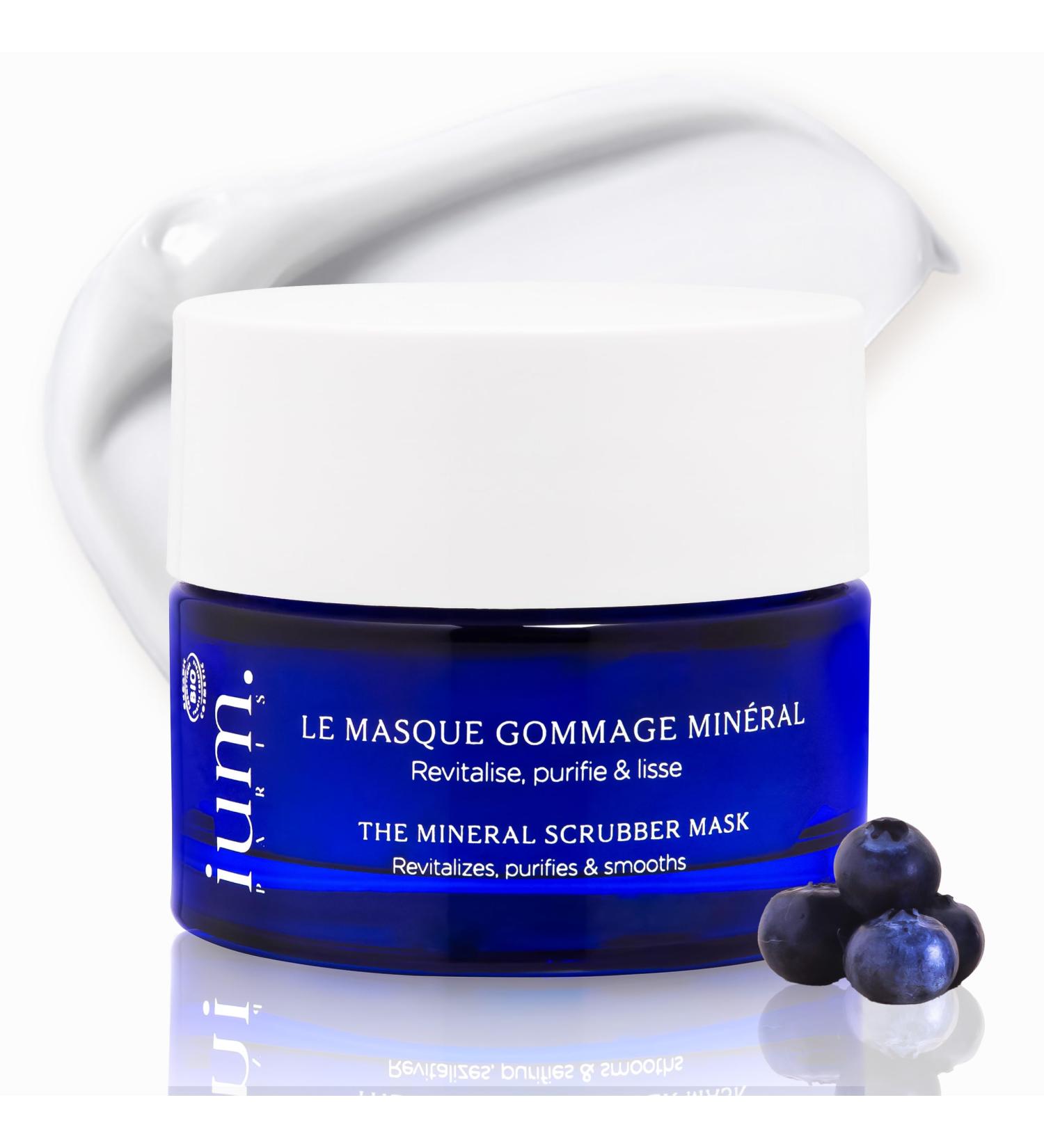 IUM Paris - The Face Mask - 2in1 - Silicon Enriched Face Scrub and Moisturizing Regenerating Mask - Organic Vegan 50ML - Made in France - Buy Online on GoSupps.com