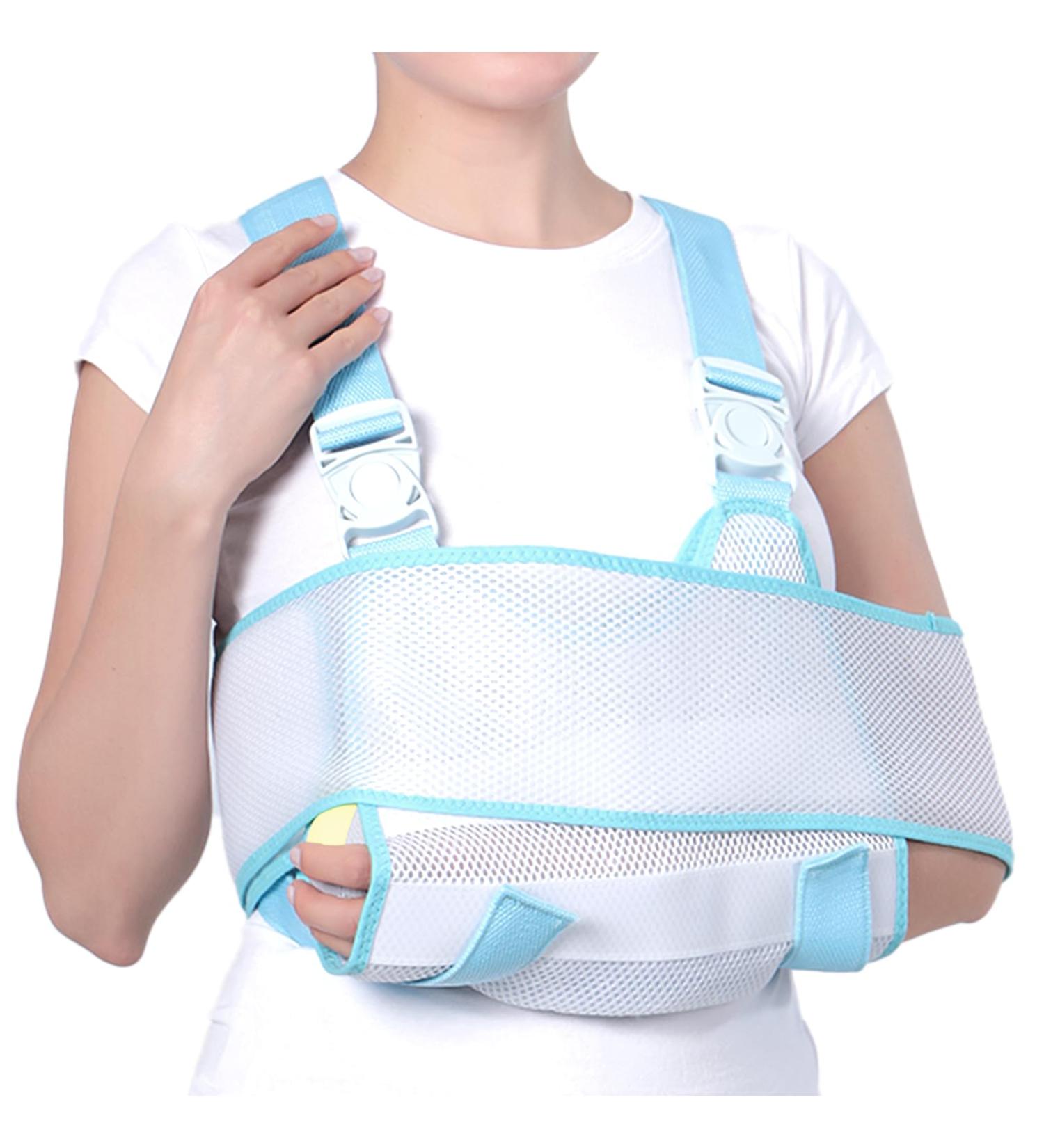 Lefeke Arm Sling Shoulder Immobilizer - Breathable Medical Shoulder Brace for Injury Recovery (Right/Left Arm - Buy Online on GoSupps.com