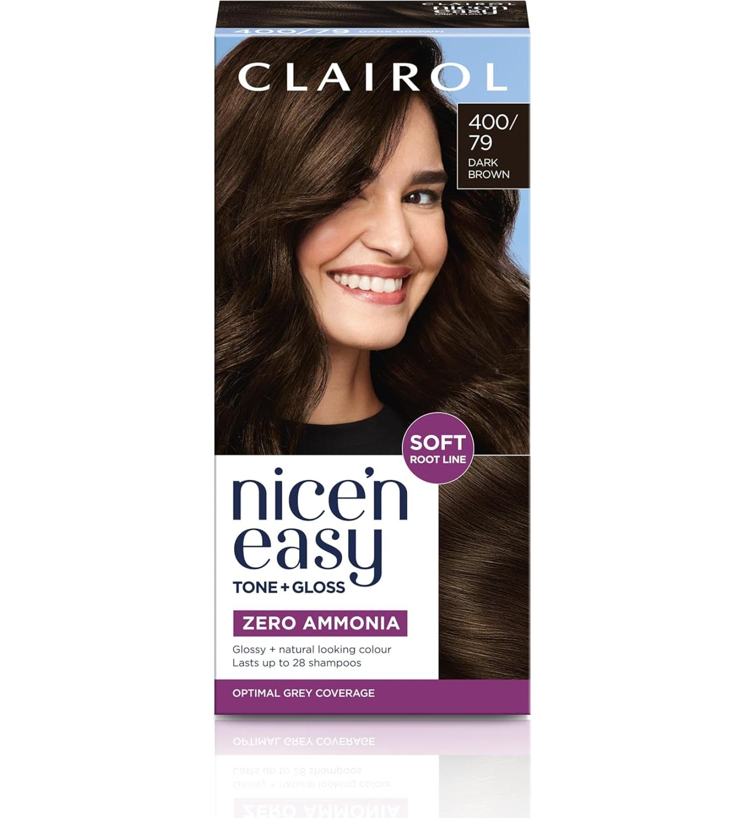 Clairol Nice'n Easy No Ammonia Hair Dye 79 Dark Brown - 1 Count - Buy Online on GoSupps.com
