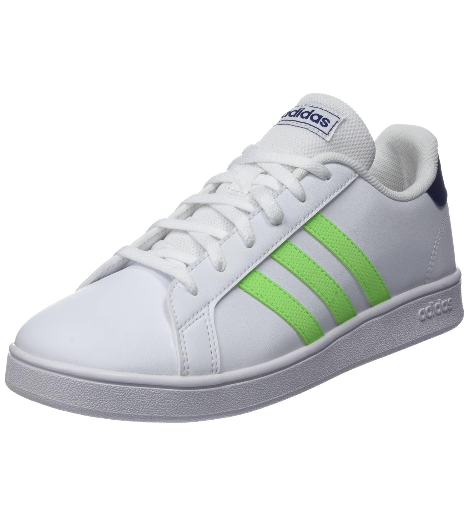 adidas Kids Grand Court K Gymnastics Shoes - Ftwbla/Versol/Azuosc - 5 UK - Buy Online on GoSupps.com