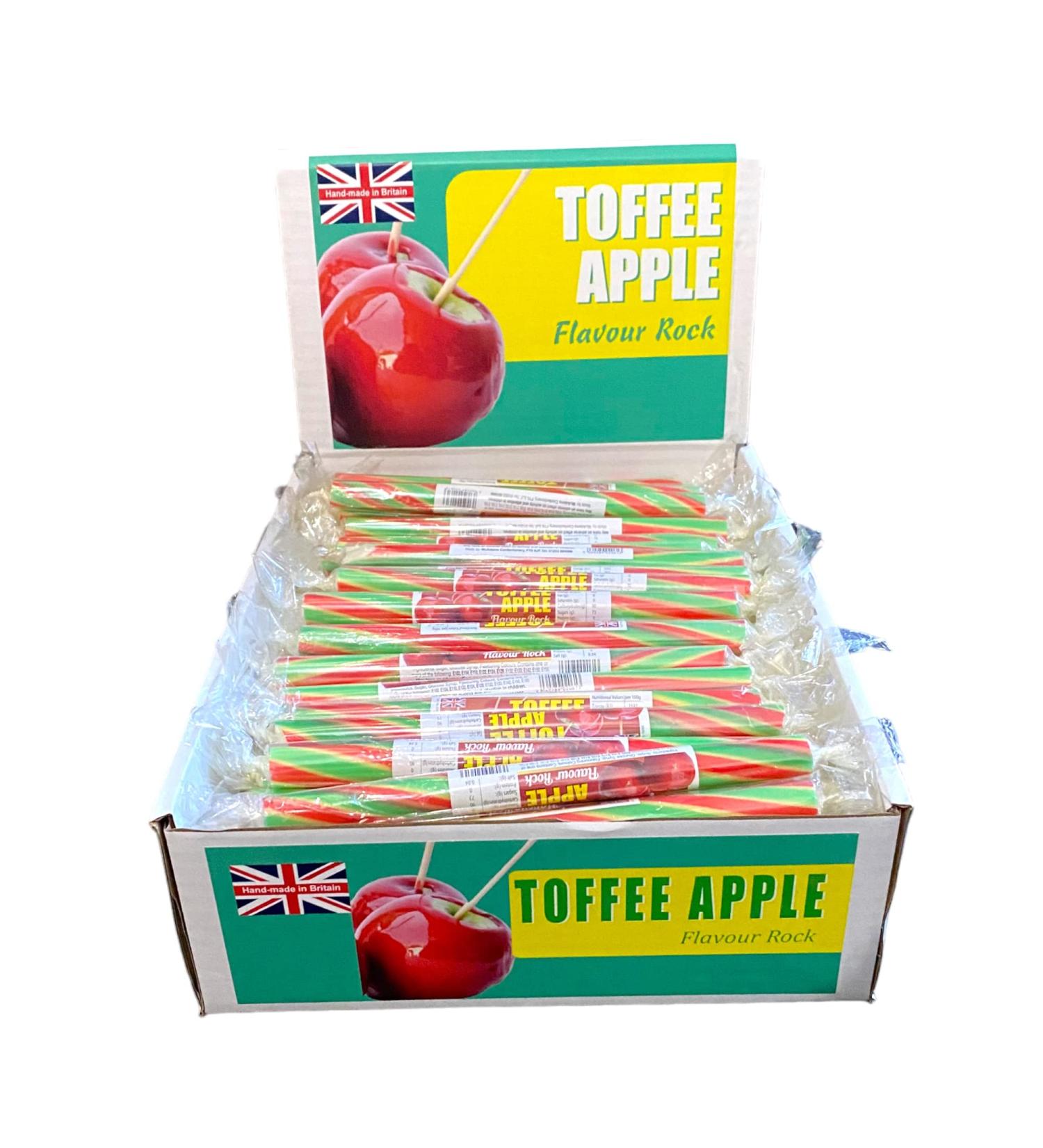 100 X Toffee Apple Rock Sticks Handmade Traditional Rainbow Classic Sweets Retro Seaside Gift Wholesale Confectionery - Buy Online on GoSupps.com