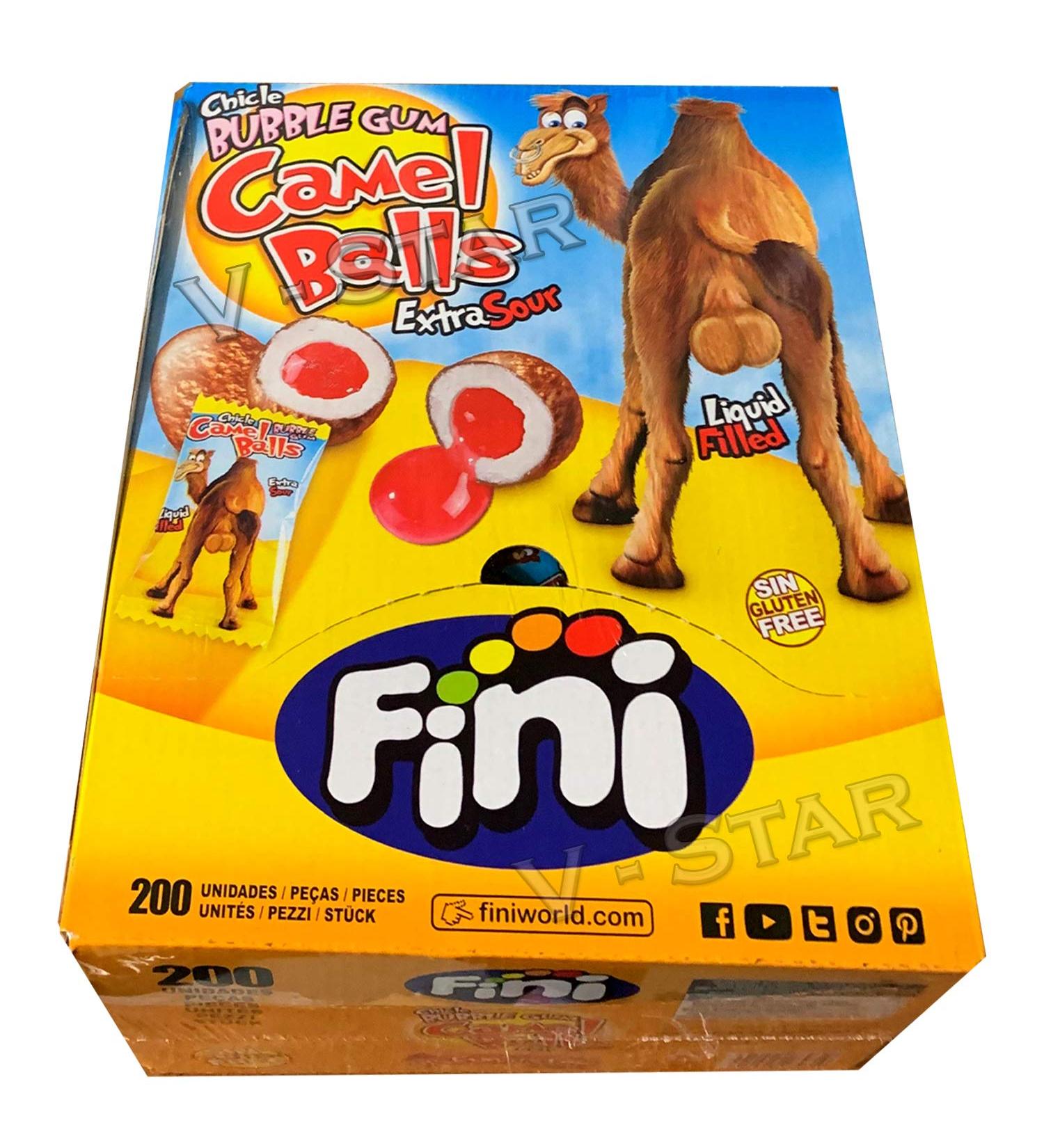 FINI CHICLE Camels Ball Bubblegum Retro Candy - 50 Count - Buy Online on GoSupps.com