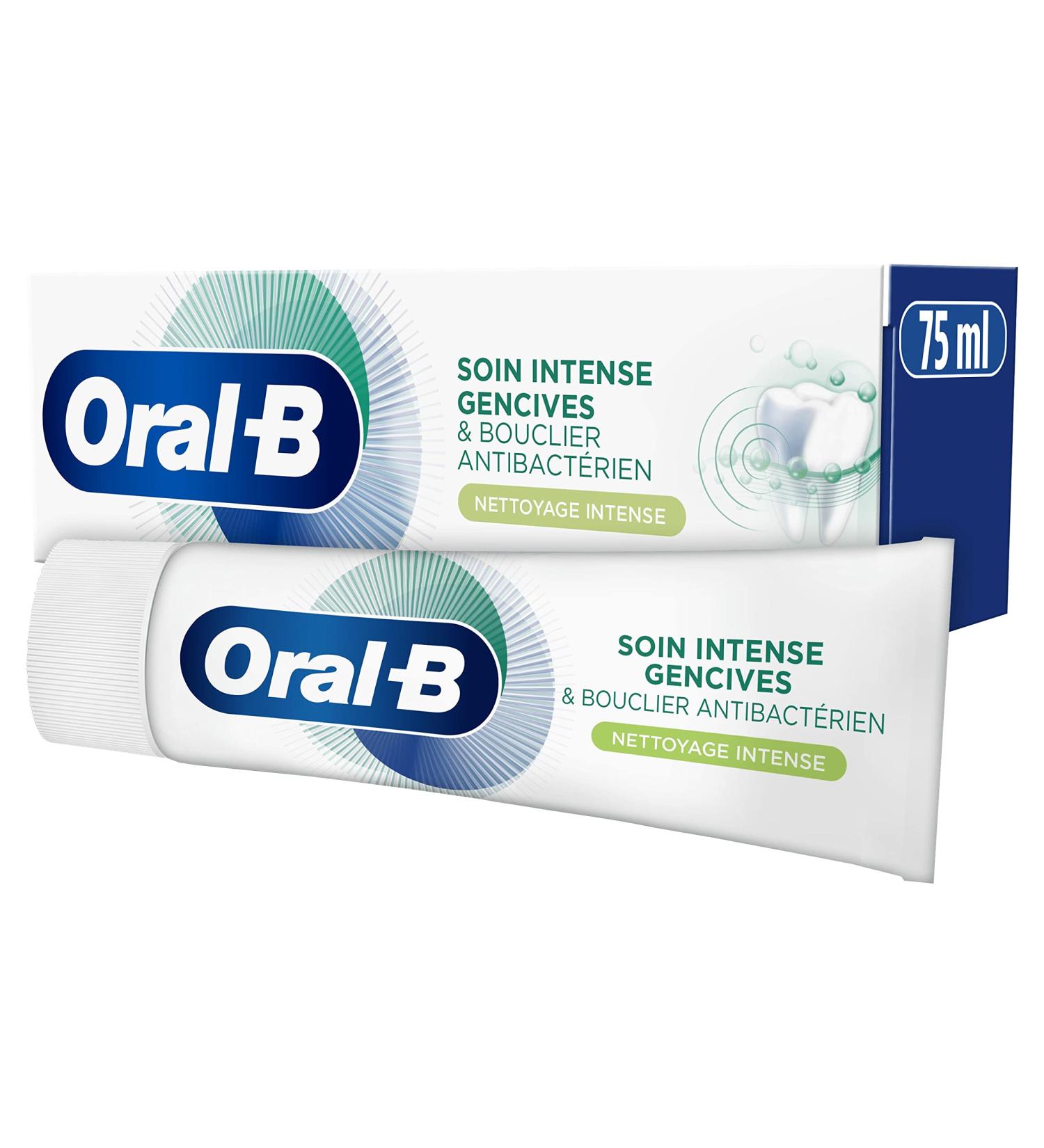 Oral-B Intense Gum Care Toothpaste and Antibacterial Shield Intense Cleaning 75ml - Buy Online on GoSupps.com