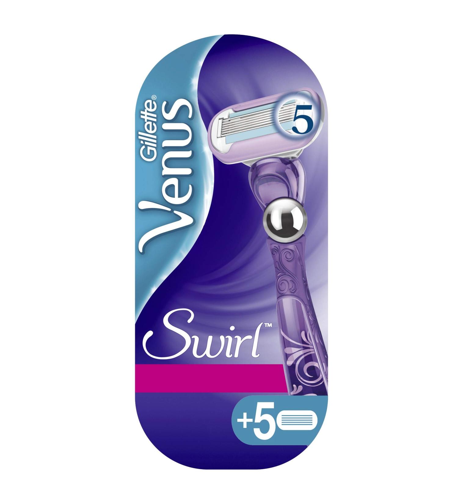 Buy Gillette Venus Swirl Women s Razor with Moisture Strip | Includes 6 Blades - International Shipping Available - Buy Online on GoSupps.com