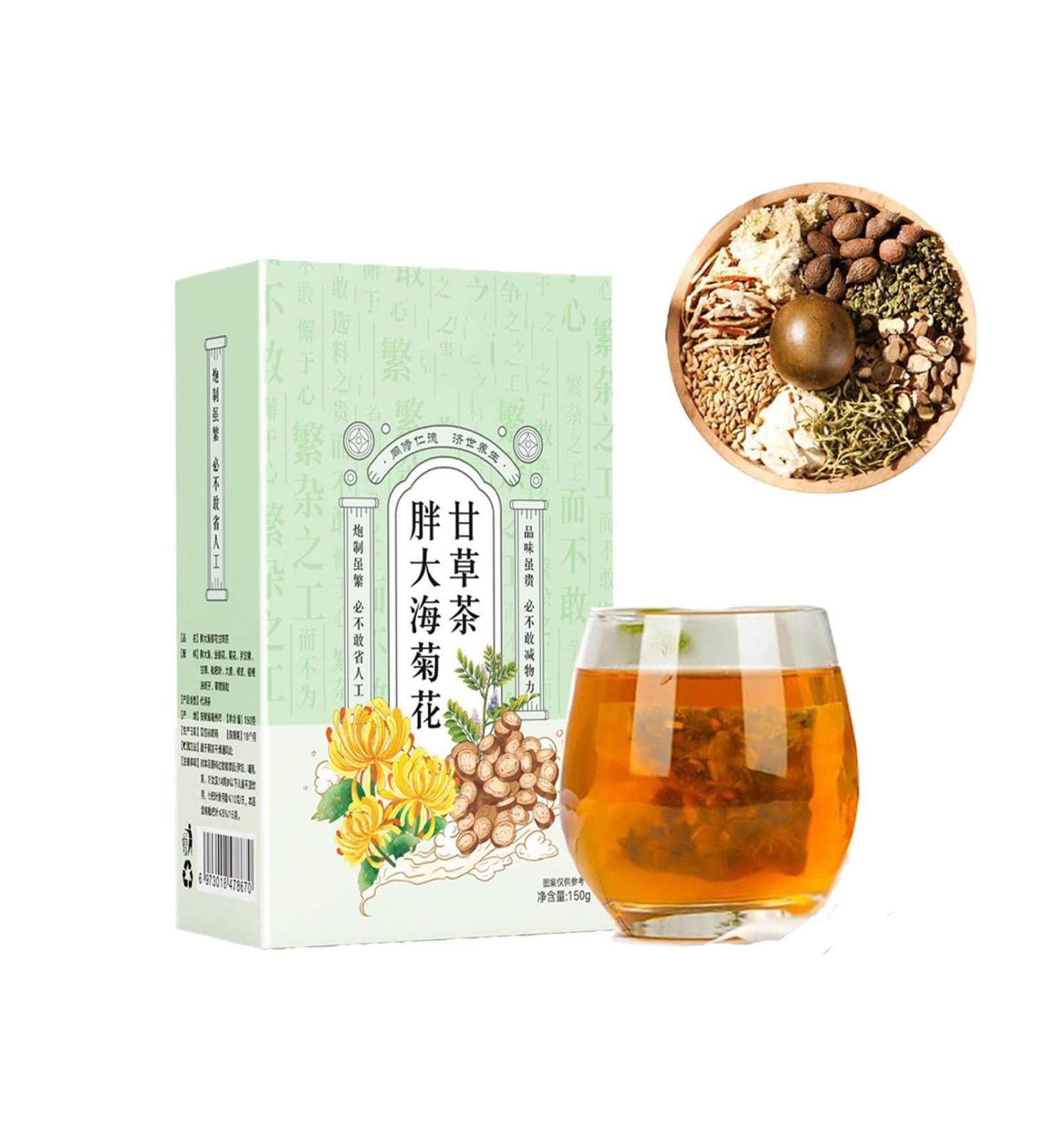 Sterculia Lychnophora Chrysanthemum Tea Lung Tea Nourishing Liver Tea Chinese Liver Tea Disperses wind and heat clears liver and improves eyesight (1BOX) - Buy Online on GoSupps.com