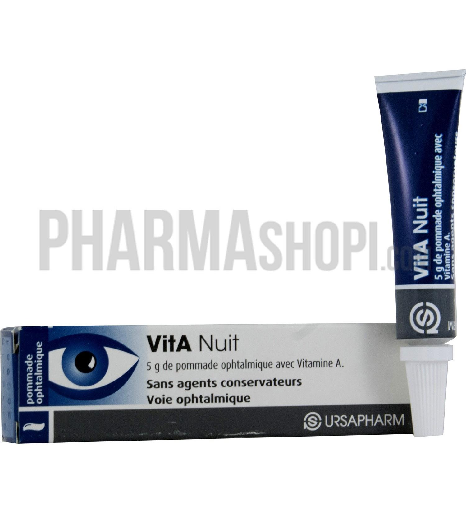 Ursapharm Vit A night ophthalmic ointment - tube of 5 g