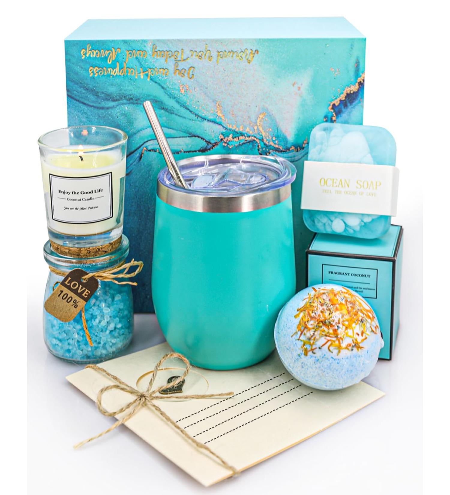 Unique Birthday & Mother's Day Spa Gift Basket Set | Relaxing Self-Care Gifts for Women Moms Friends & Teachers - Buy Online on GoSupps.com