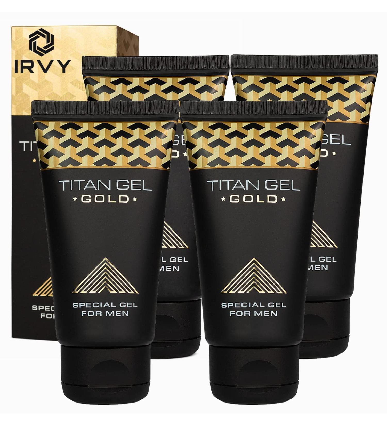 Irvy Gel Gold for Men Cream Massage Gel - Pack of 4 - Buy Online on GoSupps.com