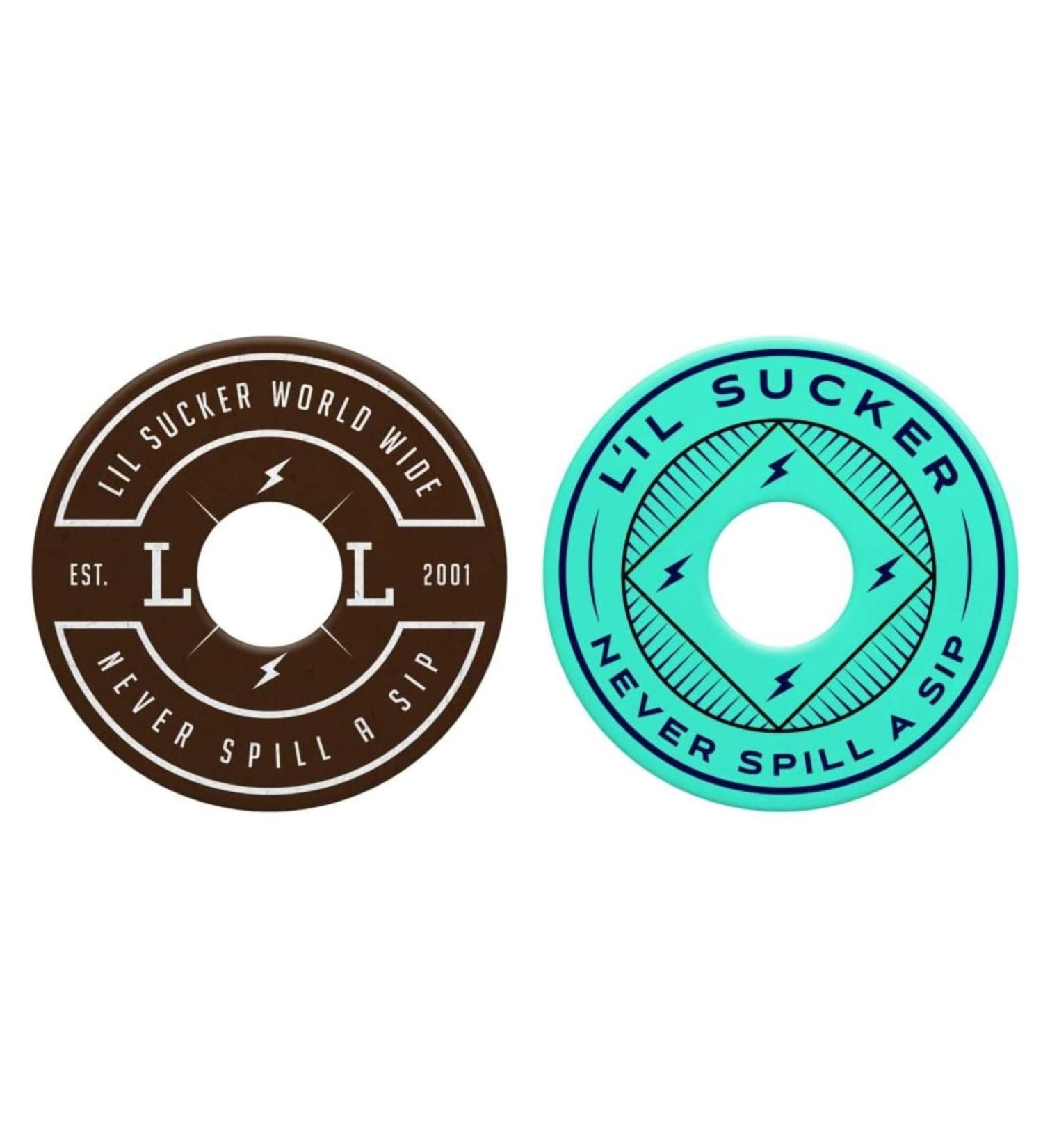 Lil Sucker Slogan Suction Rings Coaster Holders 2 Pack - Secure Drink Coasters for Tables - Buy Online on GoSupps.com