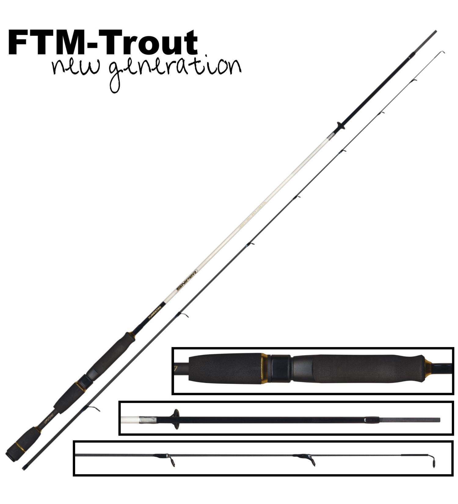 FTM Sniper 198cm Ultra Light Trout Fishing Rod - 0-3.5g Light Spin Fishing Rod for Trout - Buy Online on GoSupps.com