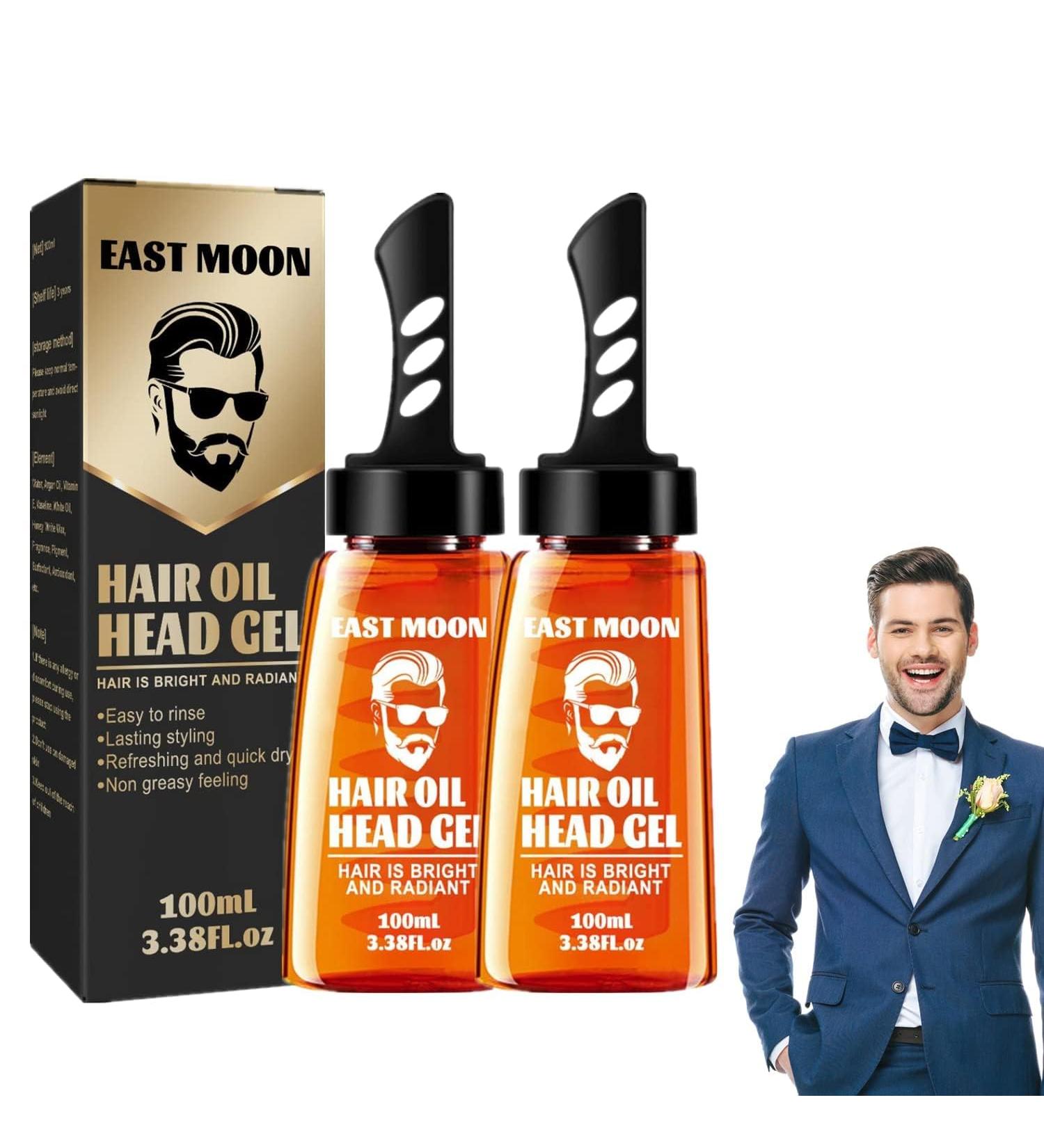 Men's Hair Wax Men's Hair Gel 2 in 1 Hair Wax Gel with Comb Opaque and Strong Hold Non-Greasy Structures and Shapes All Hair Types (100ml 2PC) - Buy Online on GoSupps.com