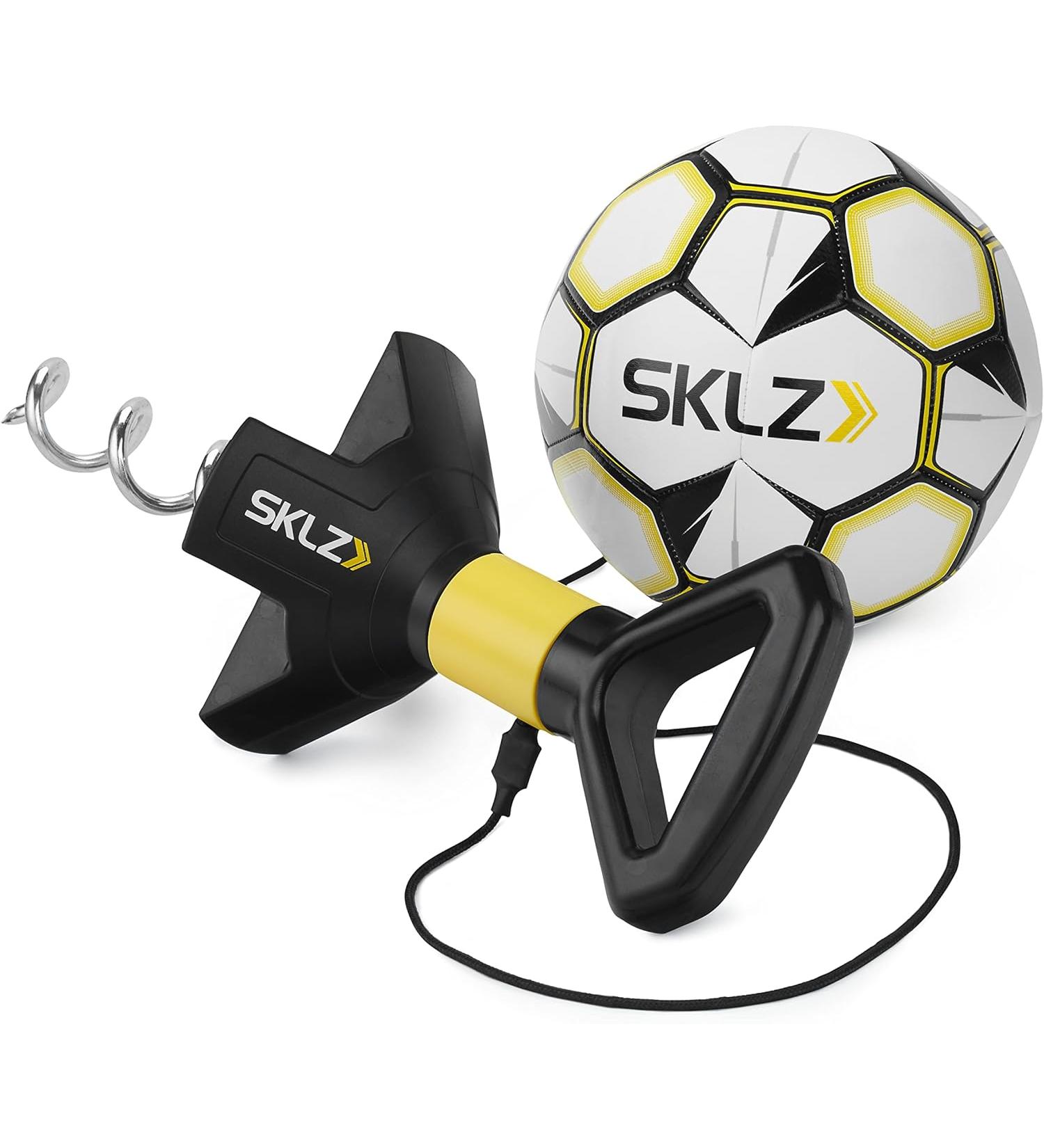 Star-Kick Hand-Free Solo Soccer Trainer - Ball Size 5 Black | Improve Passing Skills with Ground Anchor - Buy Online on GoSupps.com