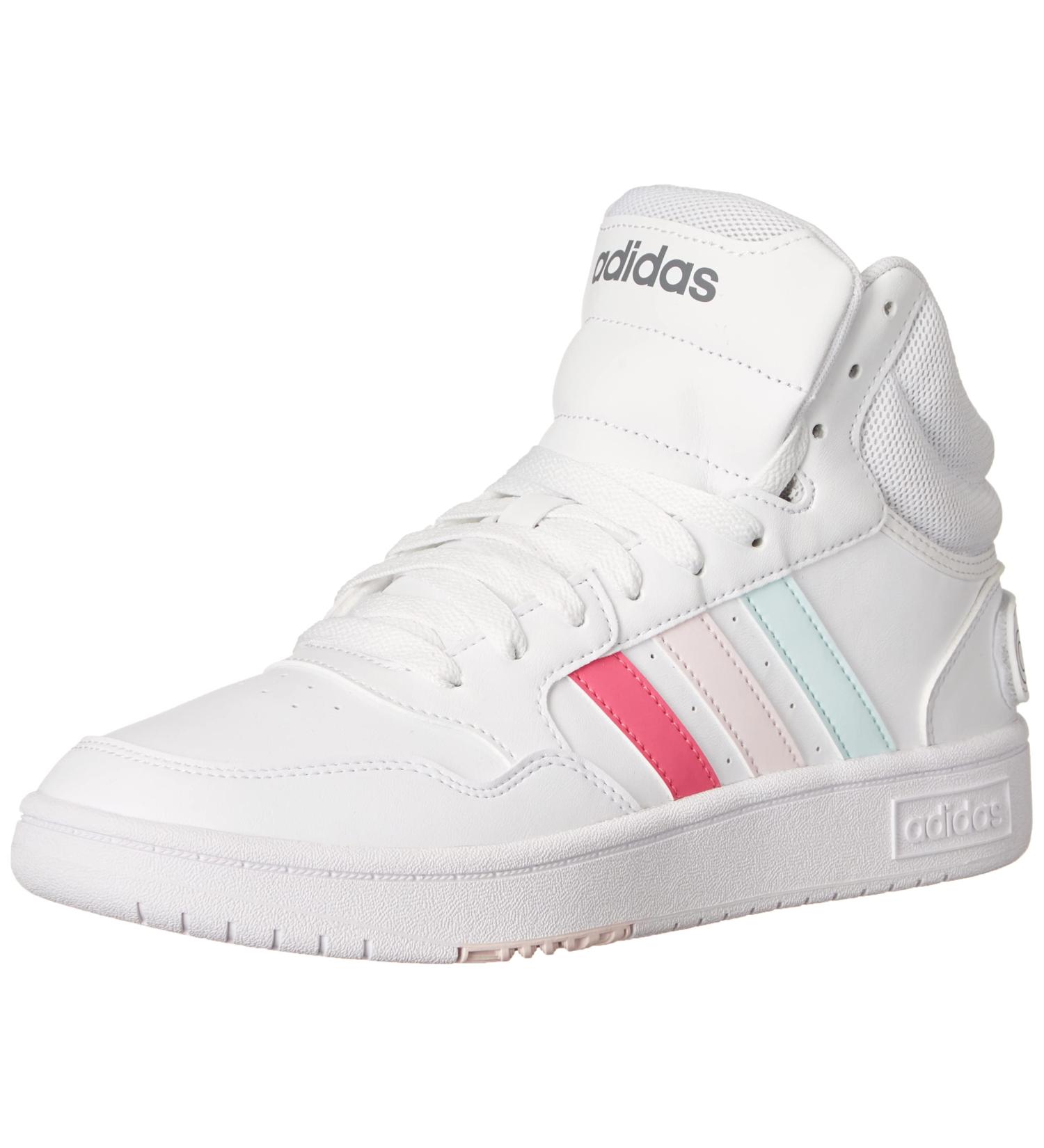 adidas Men's Hoops 3.0 Mid Lifestyle Basketball Sneakers - Classic Vintage White/Pulse Magenta/Fast Pink - EU 44 - Buy Online on GoSupps.com