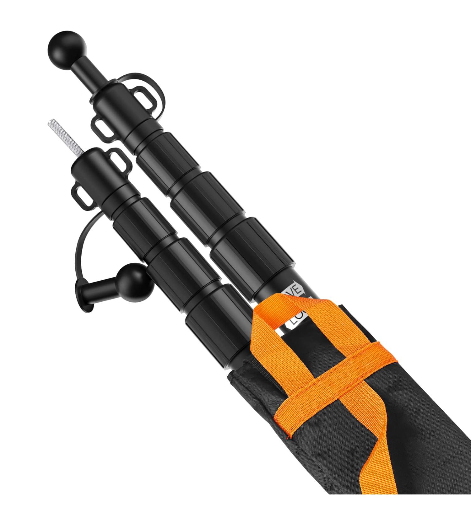 Top Hill 2023 Telescoping Tarp Poles - Set of 2 | Adjustable Aluminum Tent Poles for Camping | Portable Replacement Canopy Rods | New-4 Section - Buy Online on GoSupps.com