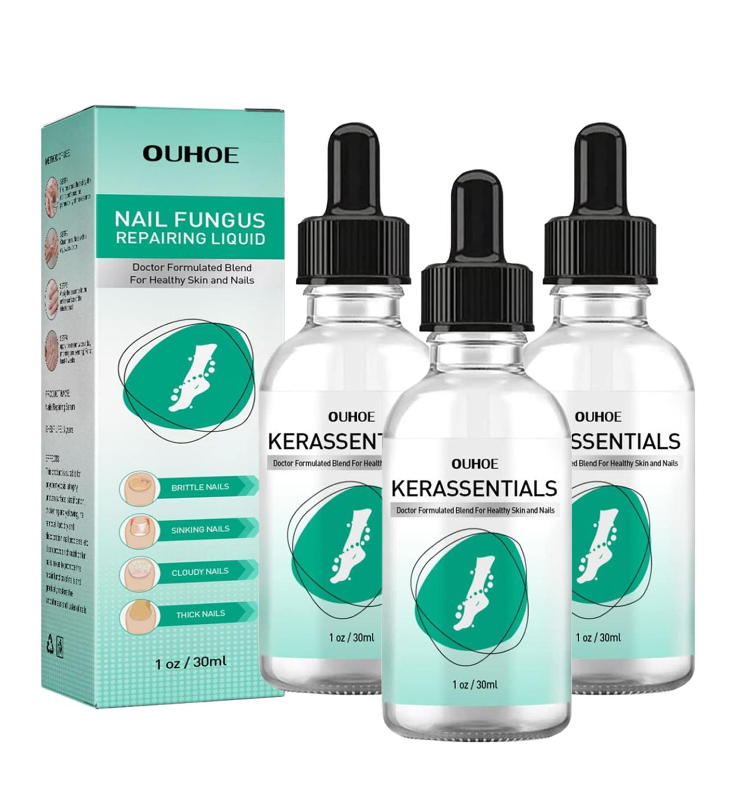 Nail Repair Essence for Fingernail & Toenail Fungus - Repairs, Protects, and Strengthens Nails (3 Pcs) - Buy Online on GoSupps.com