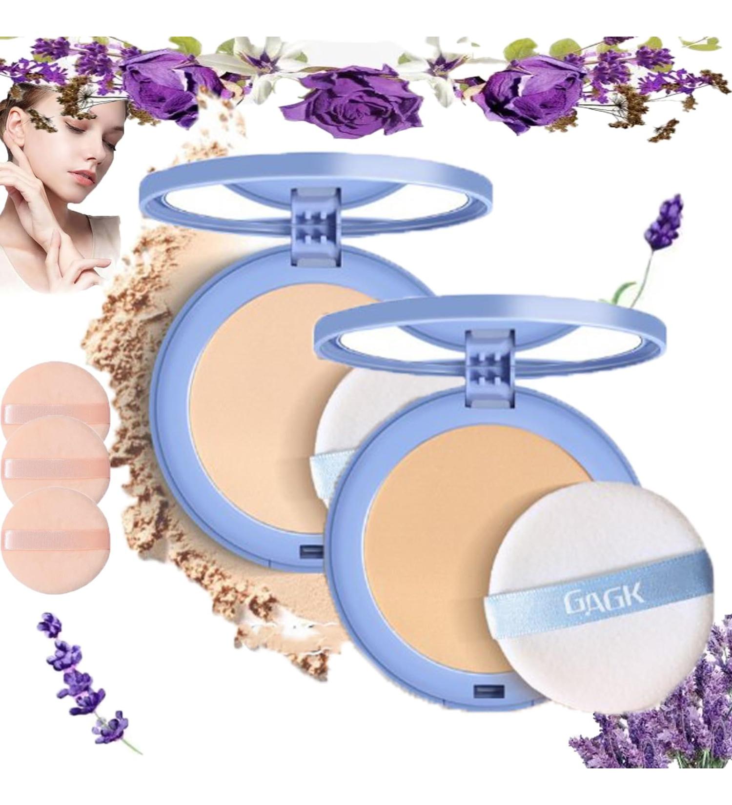 Matte Wet and Dry Powder GAGK Matte Perfection Pressed Powder Chilllab Lavender Matte Powder GAGK Lasting Waterproof Makeup Oil Control Powder for Oily Skin Loose Setting Powder Makeup(01+02) - Buy Online on GoSupps.com