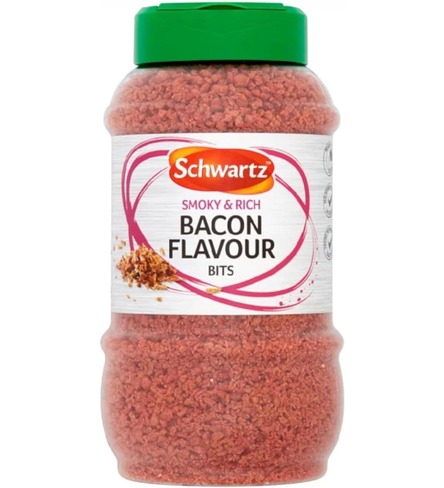 Bacon Flavoured Bits 320g Chip seasoning.Schwartz.Smoky & Rich Flavour for adding flavour to salad and many more dishes.