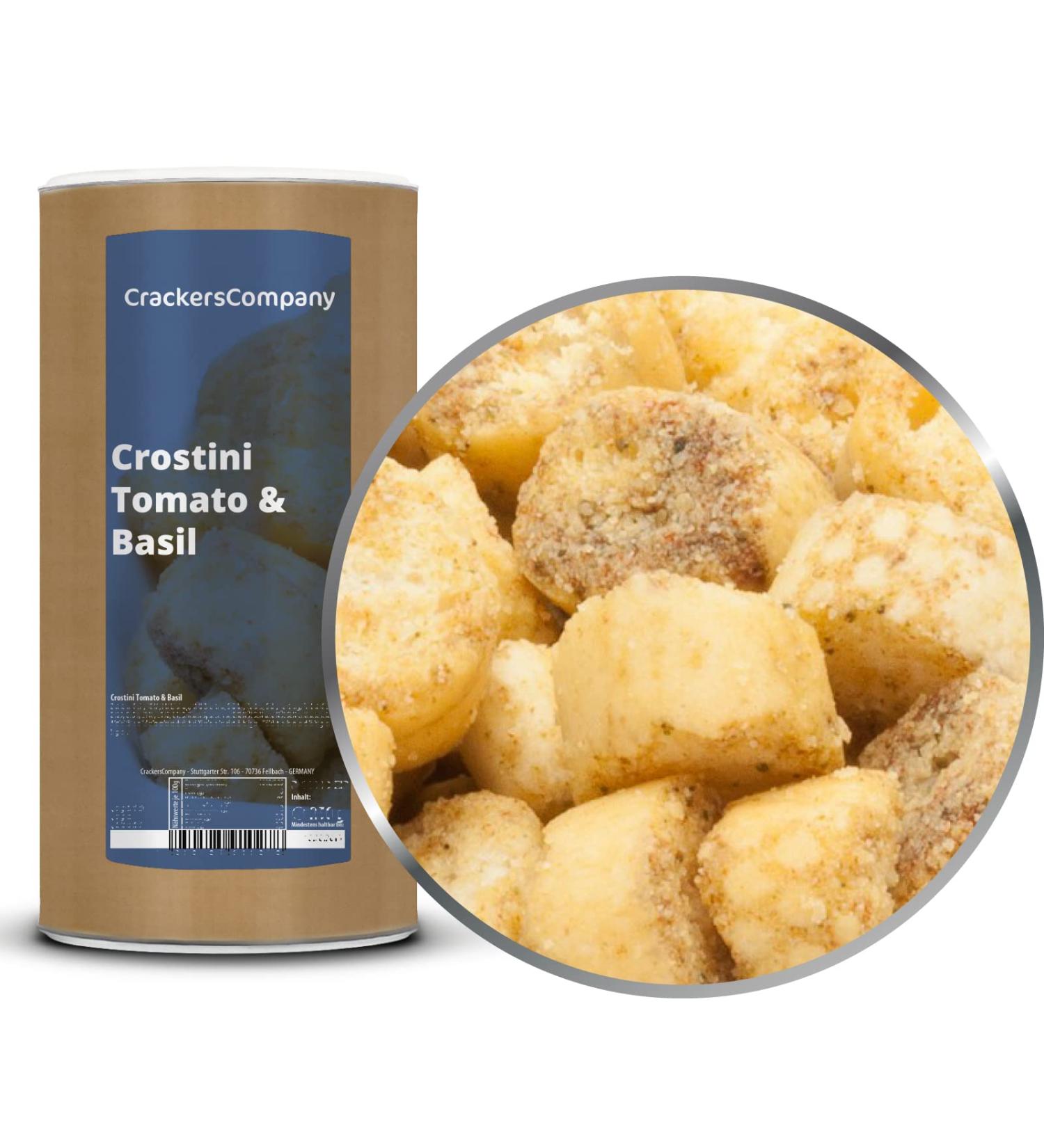1 x 300g bread cubes Croutons with tomato and basil vegetarian vegan lactose -free crispy crispy 1 x 300 g in membrandosis (300g)
