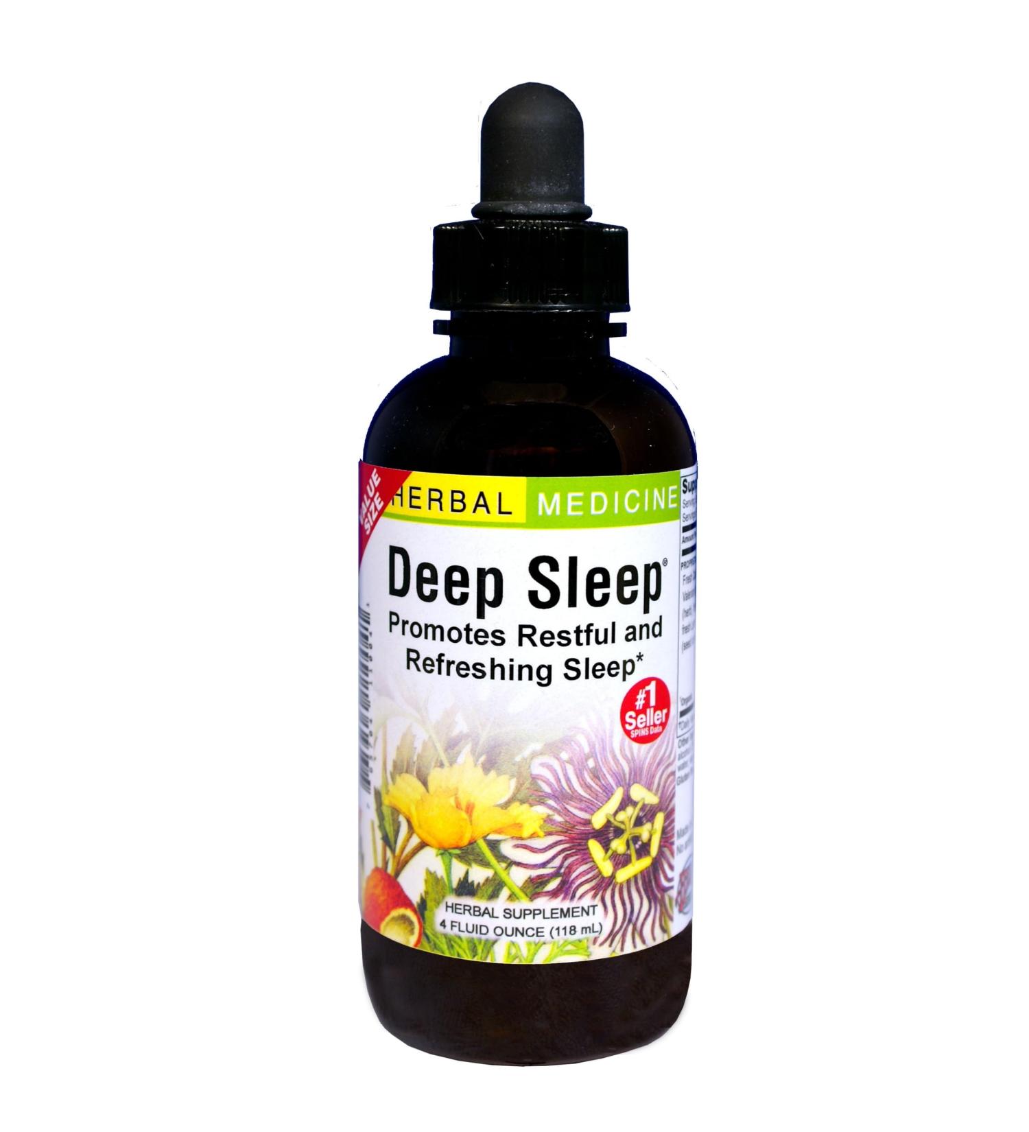 Herbs Etc. Deep Sleep Classic Liquid Extract - Herbal Supplement for Natural & Gentle Sleep Support - Restful Sleep Supplement with Passionflower Chamomile & Lemon Balm - 4 fl oz (157 Servings) 4 Fl Oz (Pack of 1) - Buy Online on GoSupps.com