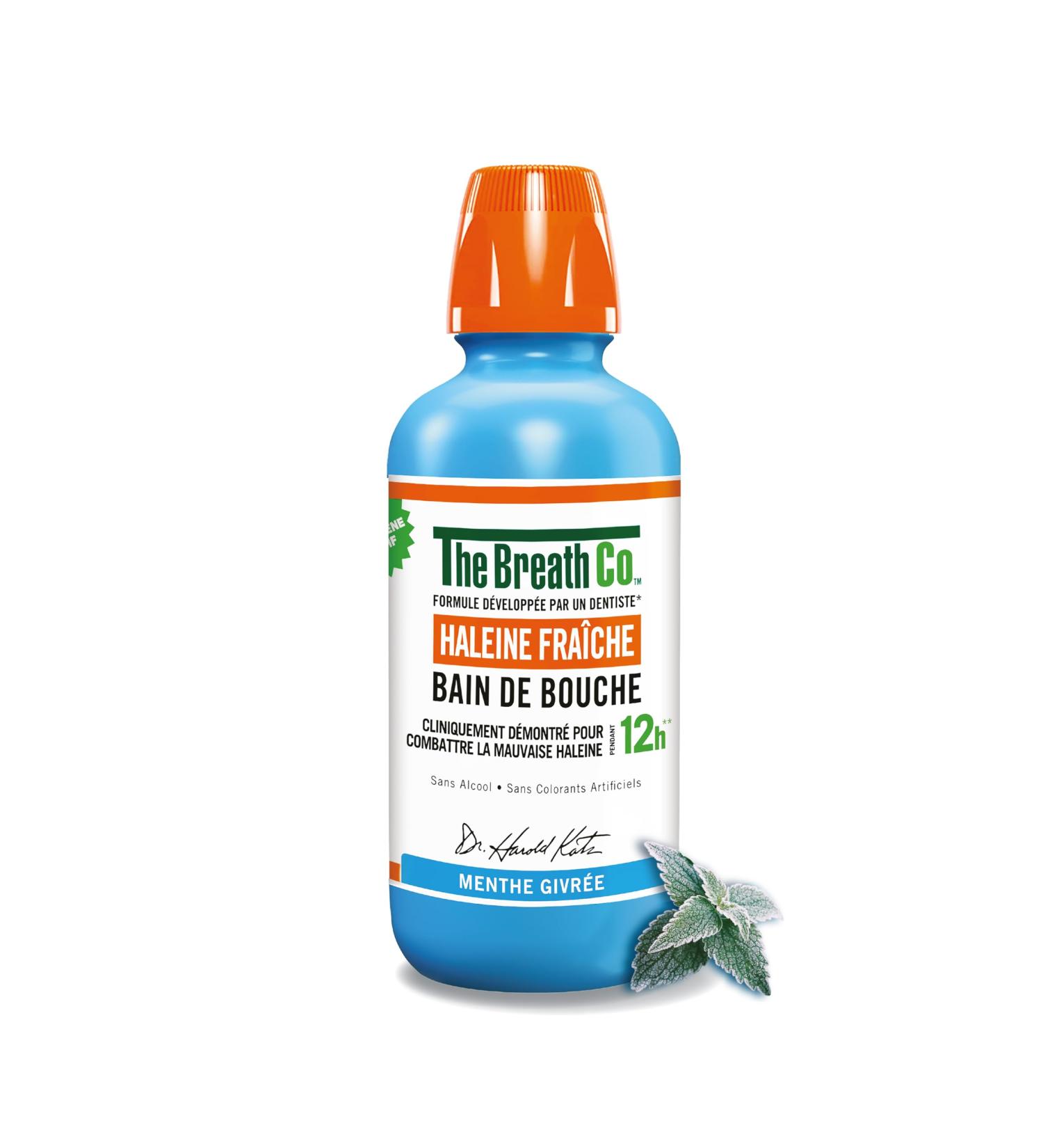 The Breath Co. - Alcohol Free Mouthwash - Dentist Developed Formula - Fresh Breath for 12 Hours* - Frosty Mint 500ml - Buy Online on GoSupps.com